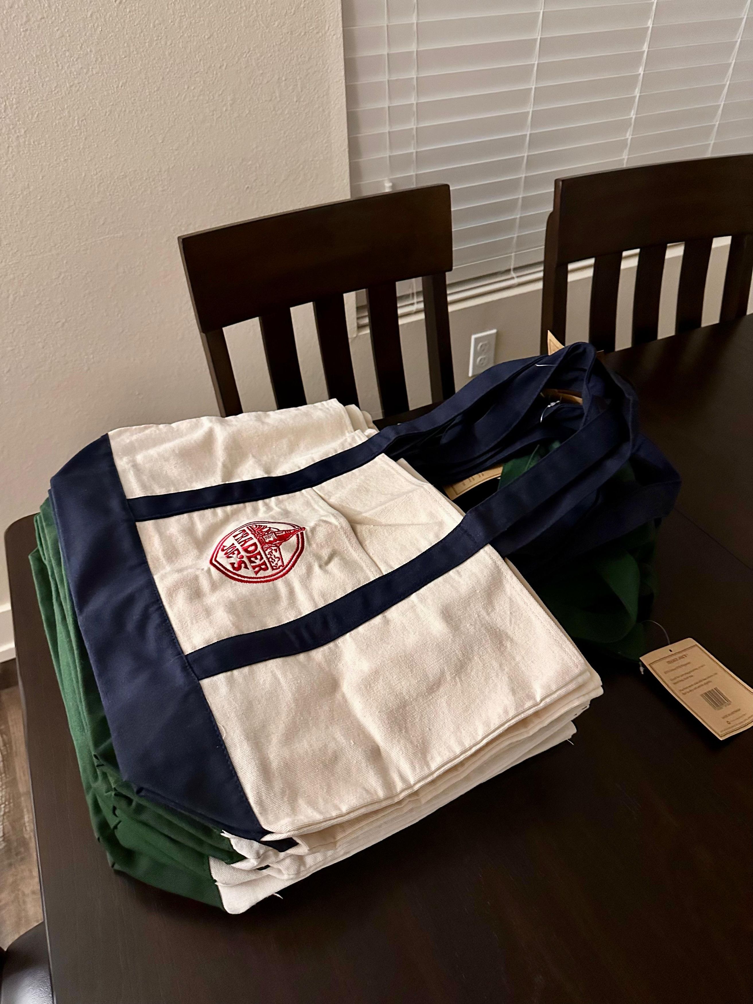 Other Trader Joe's Tote Bag Blue & Green Size ONE SIZE - 3 Thumbnail