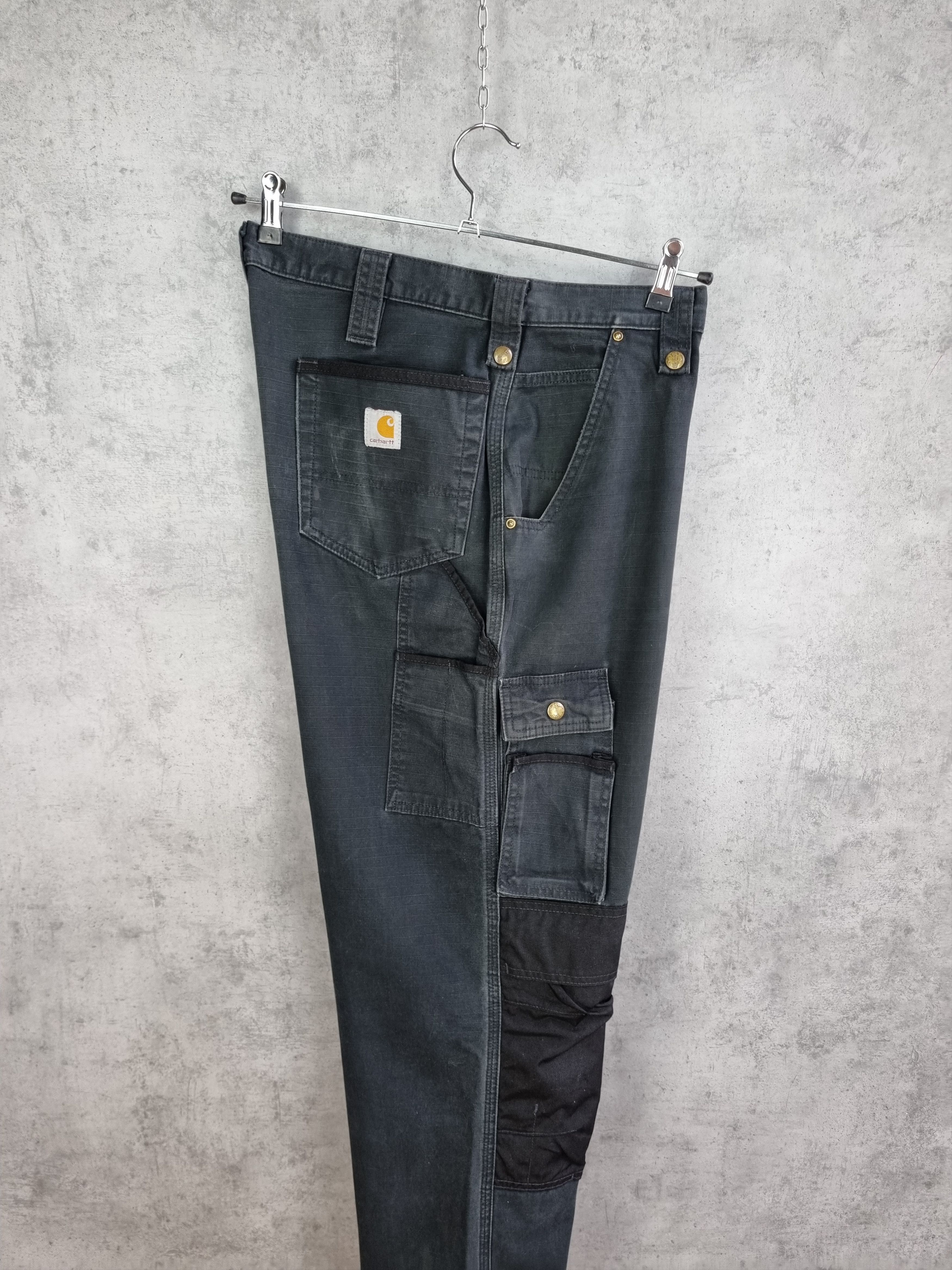Carhartt × Vintage Faded CARHARTT Double knees Cargo Worker Pants Size US 34 / EU 50 - 2 Thumbnail