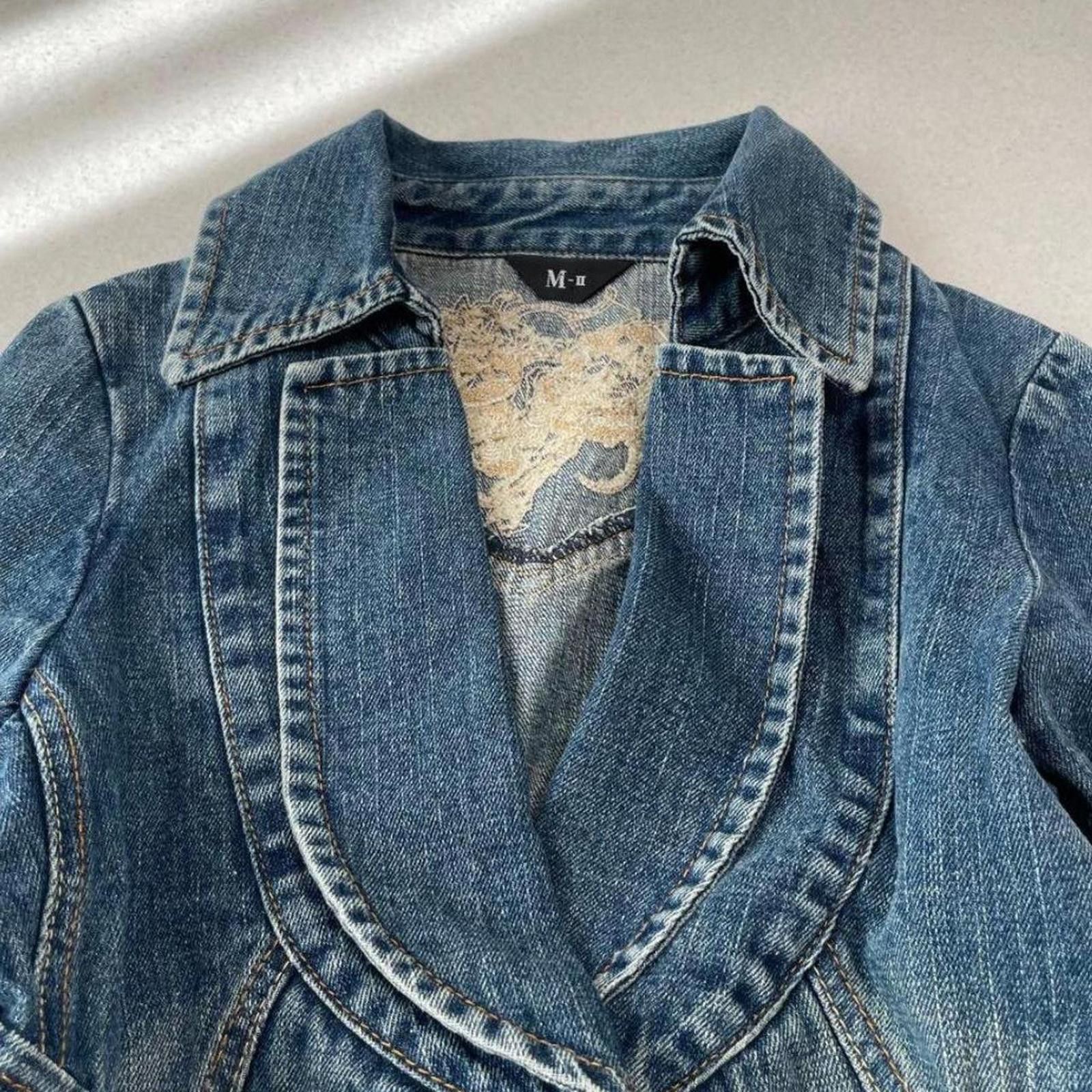 Other Vintage 2000s fairy grunge mid wash denim jacket Size XS / US 0-2 / IT 36-38 - 4 Thumbnail