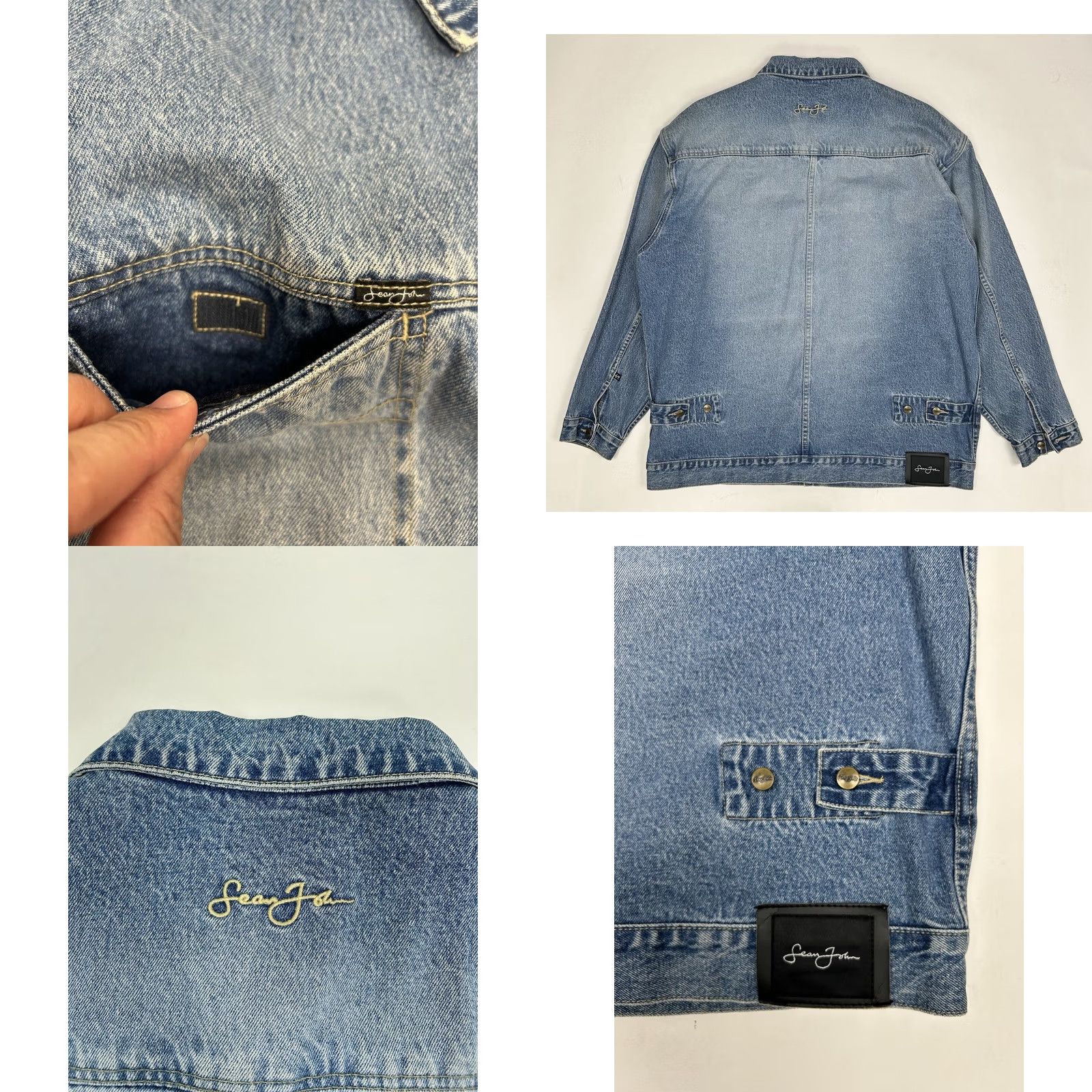 Sean John VINTAGE Sean John Denim Jacket 2XL/XXL Men's Y2K Rap Hip Hop Classic Blue Size US XXL / EU 58 / 5 - 10 Thumbnail