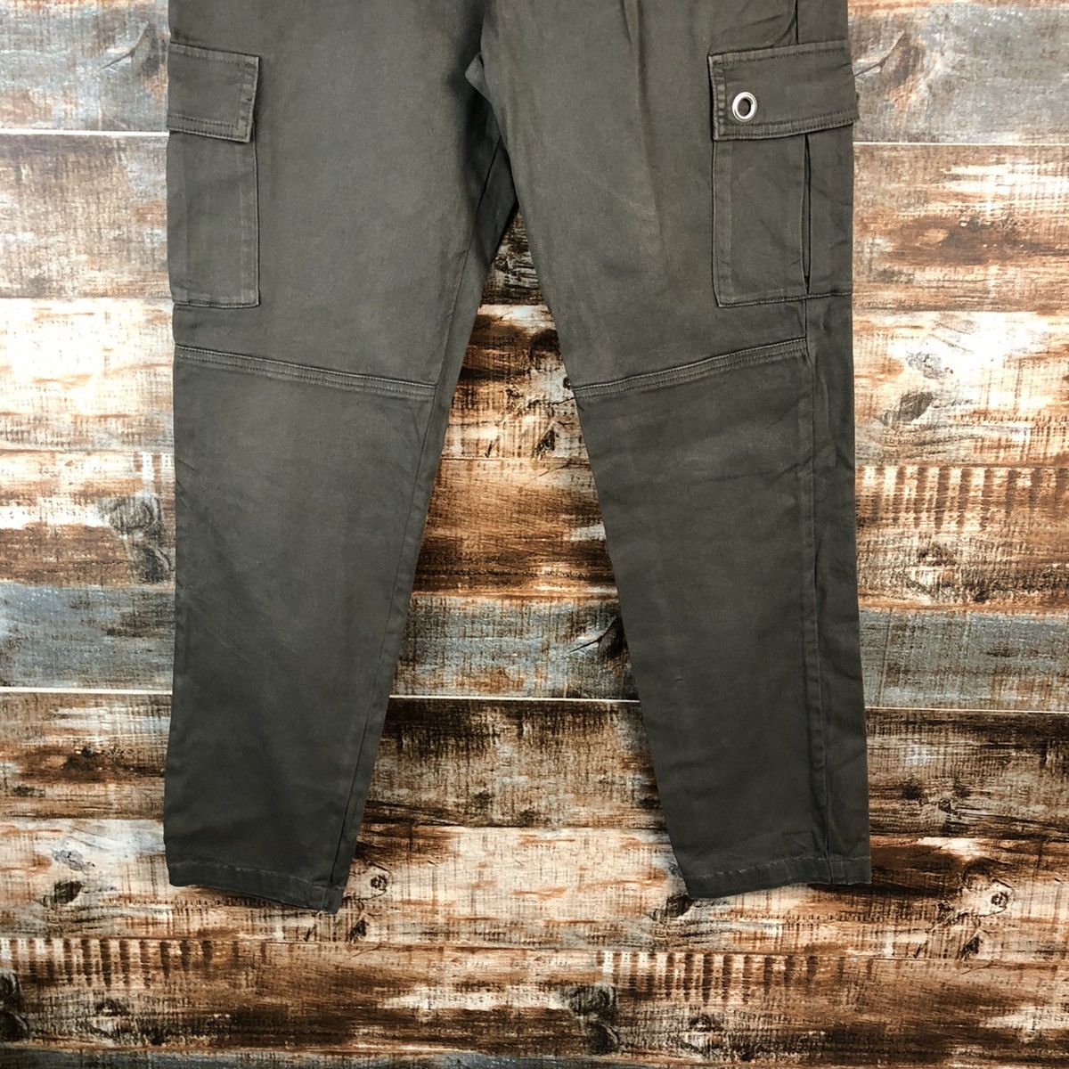 Japanese Brand Denimus Green Cargo Multipocket Pants #A2538 Size US 29 - 6 Thumbnail