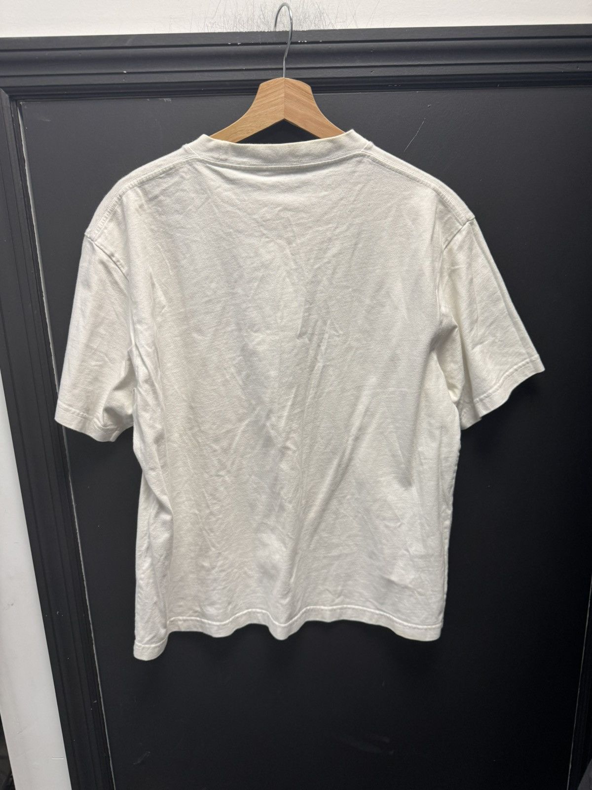 Balenciaga Balenciaga Paris Laurel Embroidered Logo Tee White Size US M / EU 48-50 / 2 - 4 Thumbnail