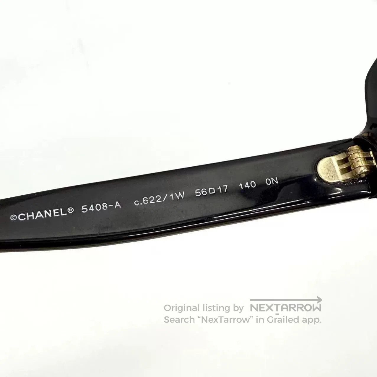 Chanel Chanel Black Gold Letter Plain Glasses. Size ONE SIZE - 7 Thumbnail