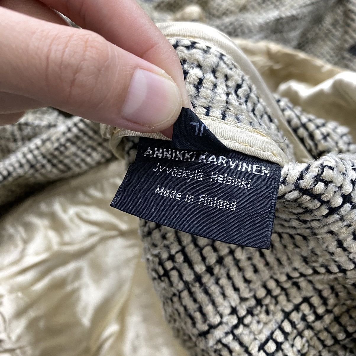 Annikki Karvinen Vintage ANNIKKI KARVINEN Handmade Finland Button Up Tweed Size S / US 4 / IT 40 - 6 Thumbnail