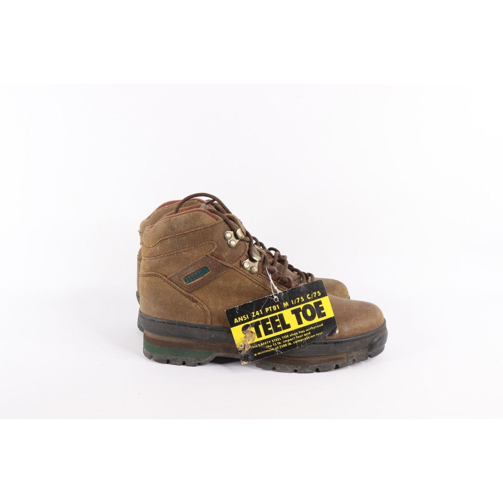 Vintage Deadstock Vintage 90s Steel Toe Suede Leather Chukkas Boots Size US 6.5 / EU 39-40 - 4 Thumbnail