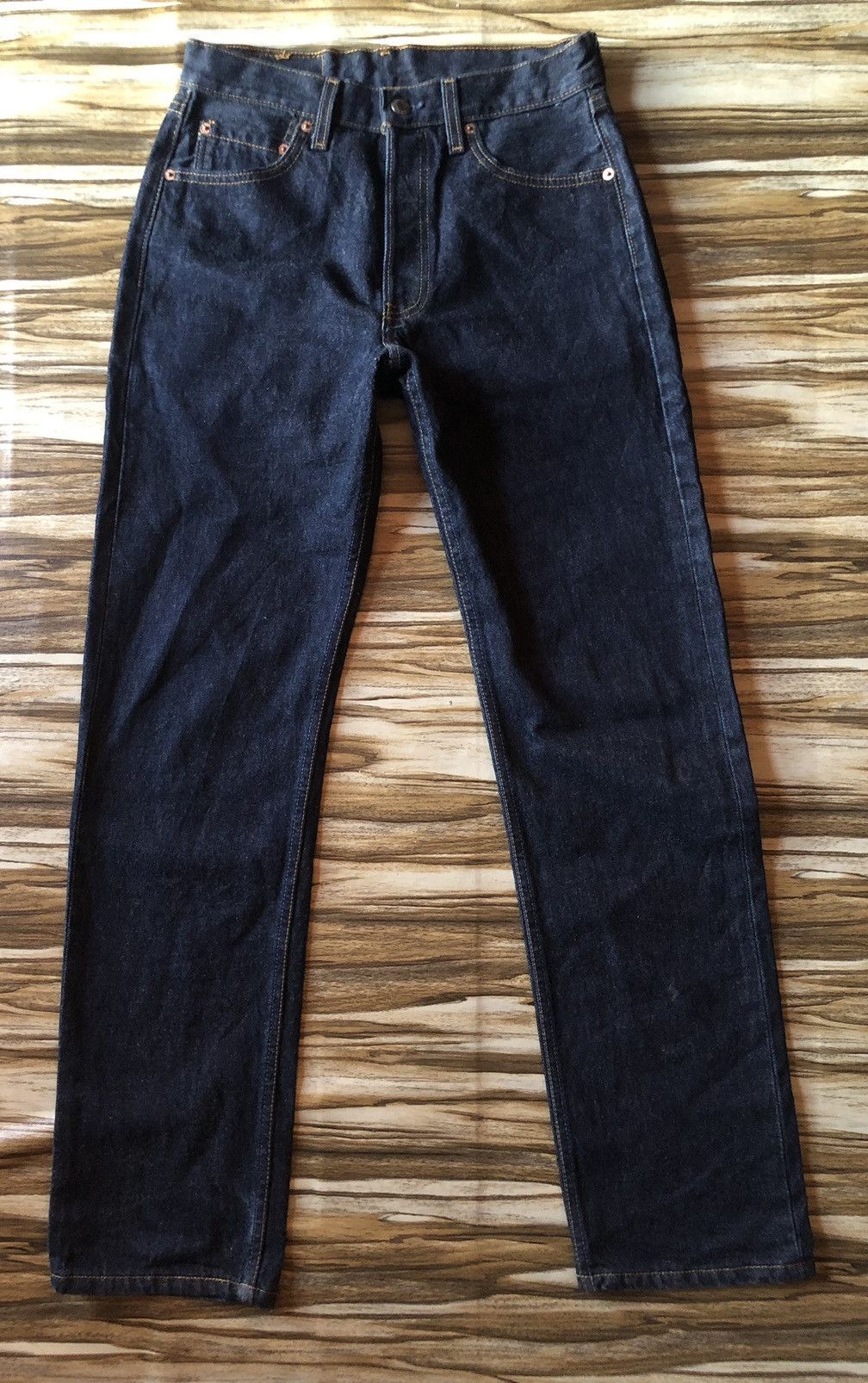 Levi's Size 29x31 Vtg 501 USA Late 90s Button Fly Dark blue Denim Size US 28 / EU 44 - 1 Thumbnail