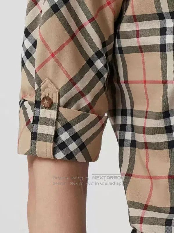 Burberry Burberry Women's Long Sleeve Checkered Shirt. Size M / US 6-8 / IT 42-44 - 2 Thumbnail