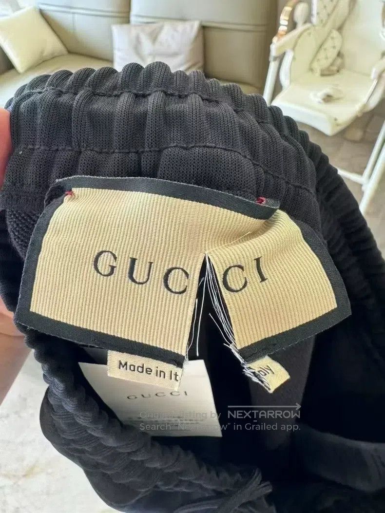 Gucci Gucci SizeM Embroidered logo drawstring sweatpants Size US 31 - 3 Thumbnail