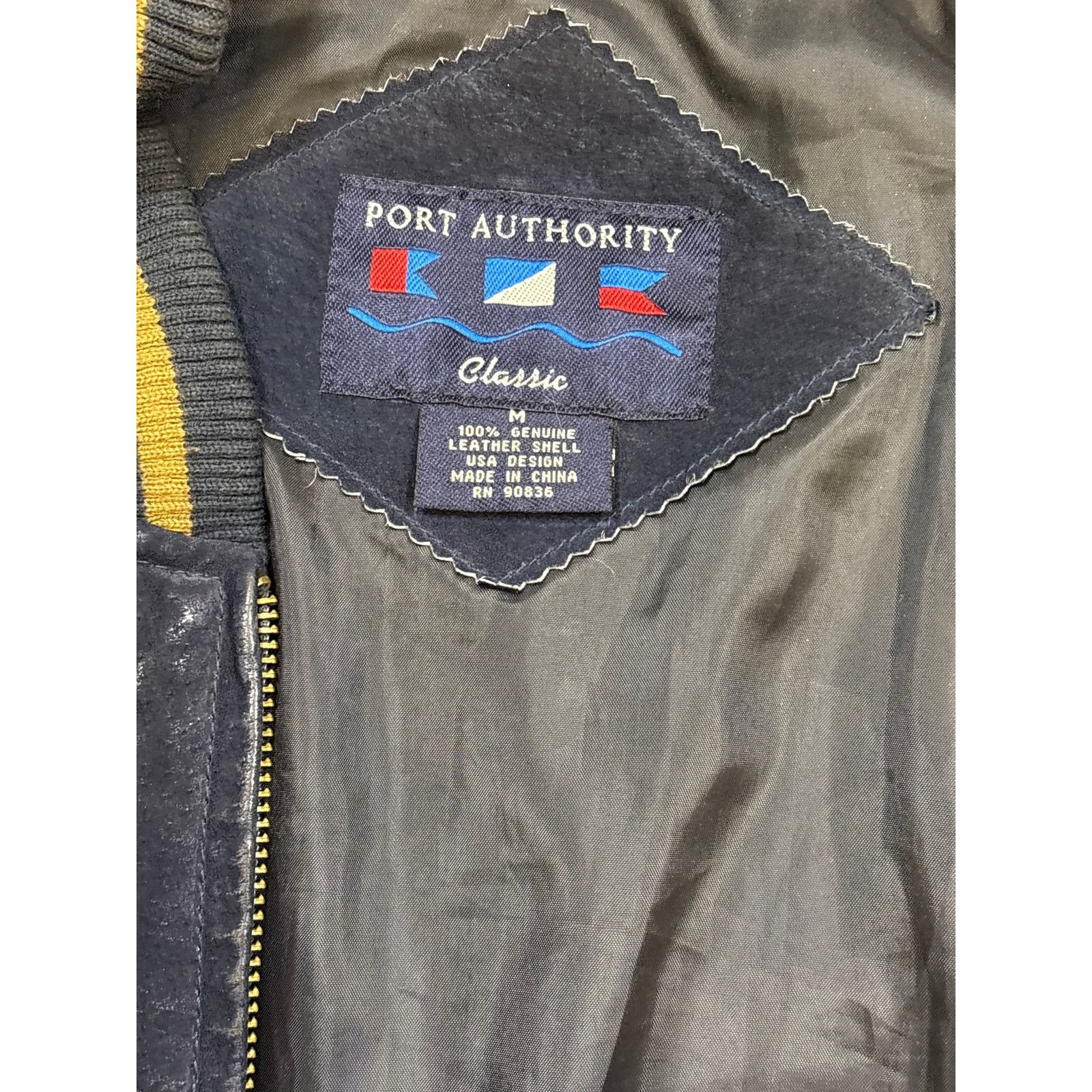 Port Authority VTG Port Authority J-782 Two-Tone Leather Varsity Jacket Size US M / EU 48-50 / 2 - 3 Thumbnail