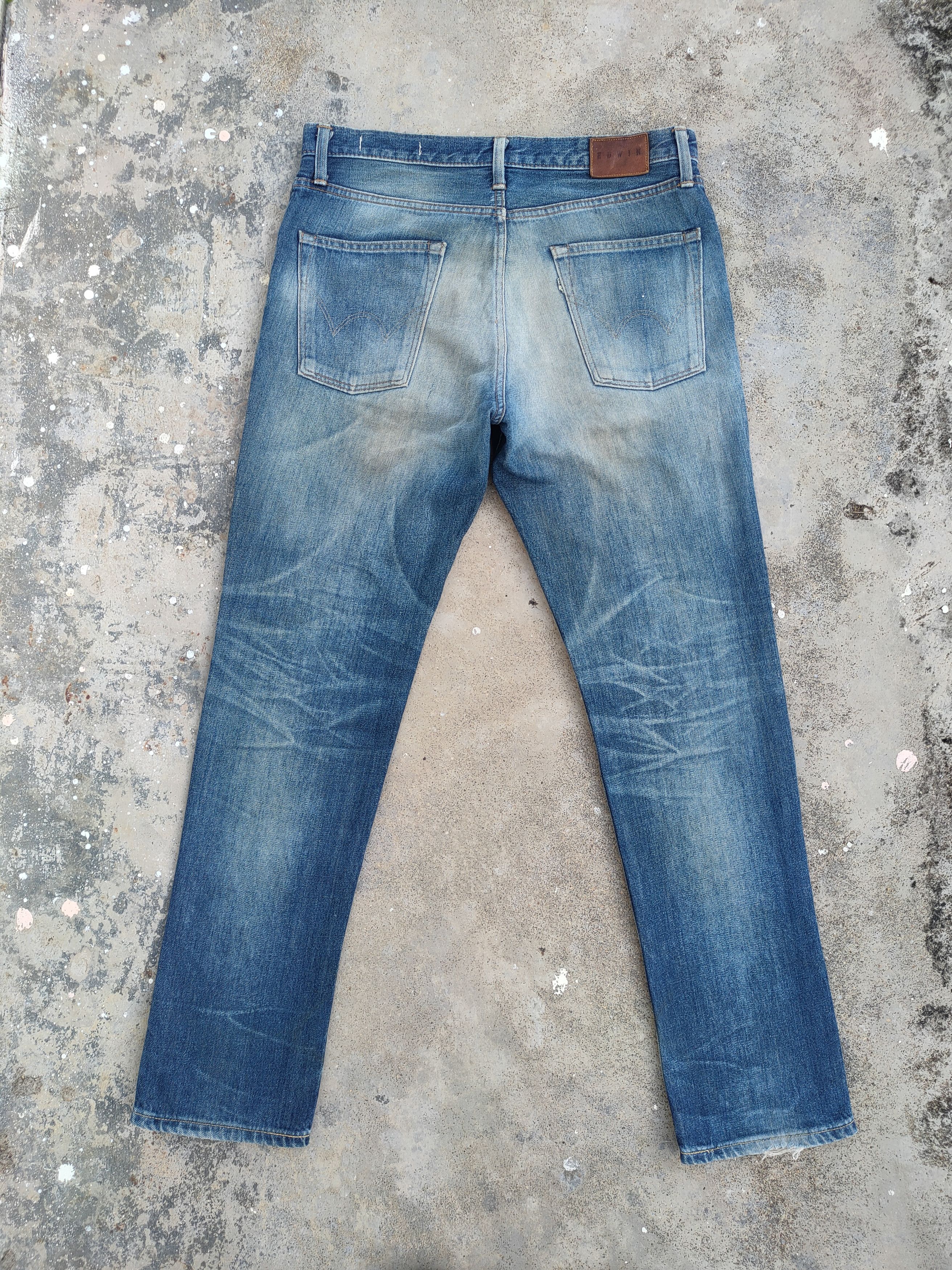 Edwin Vintage Edwin faded distressed jeans denim pants Size US 34 / EU 50 - 1 Thumbnail
