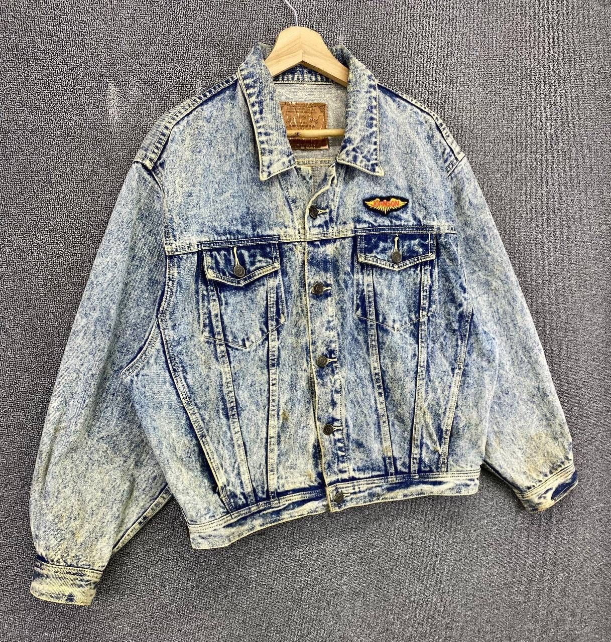 Japanese Brand Vintage Biko Designer Label Acid Wash Trucker Denim Jacket Size US M / EU 48-50 / 2 - 2 Thumbnail