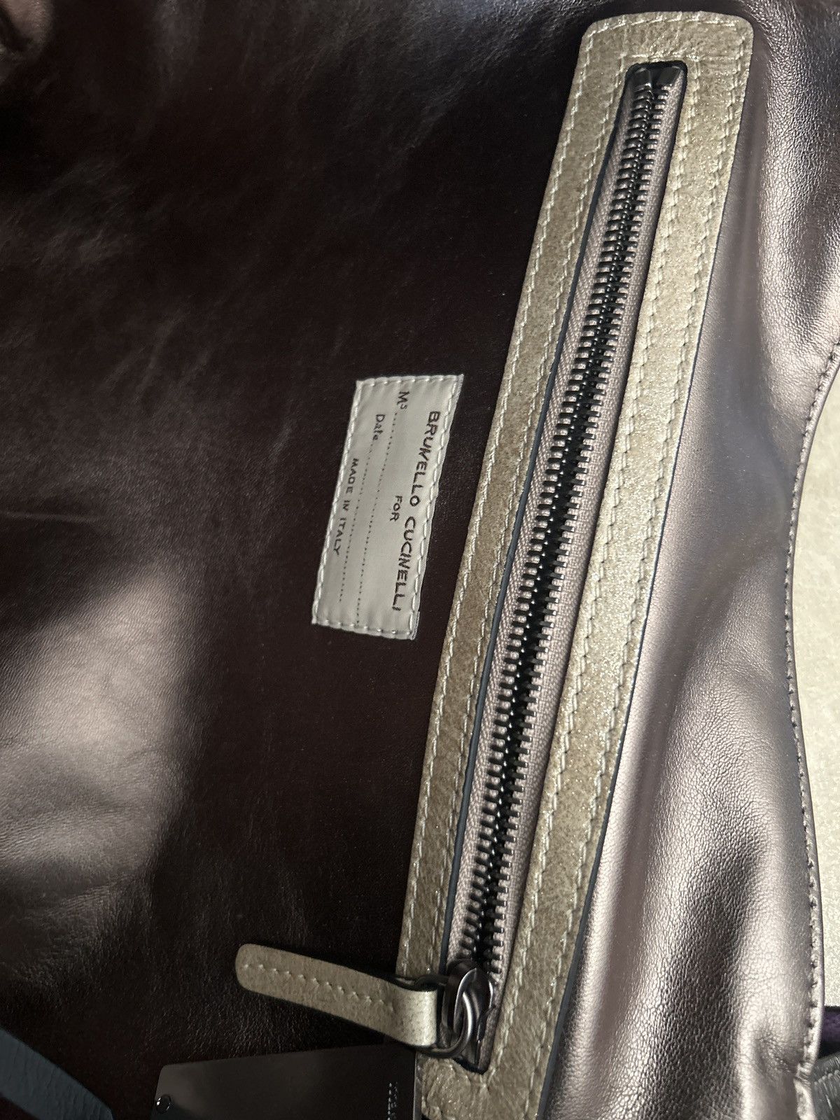 Brunello Cucinelli Metallic Gold Leather new without tags Size ONE SIZE - 11 Thumbnail