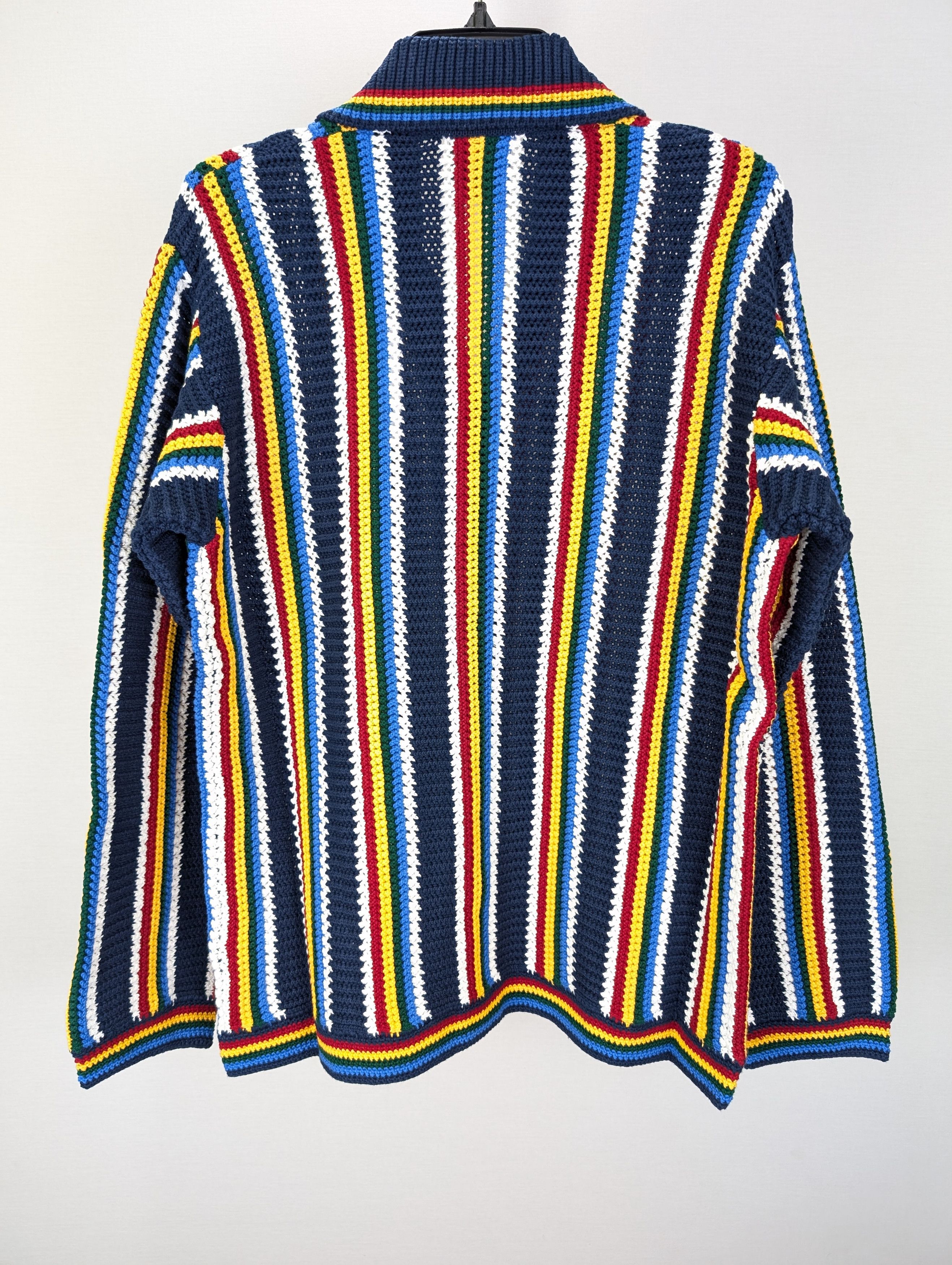 Casablanca o1rshd1 555 / Cotton Crochet Shacket in Navy Size US XL / EU 56 / 4 - 10 Thumbnail