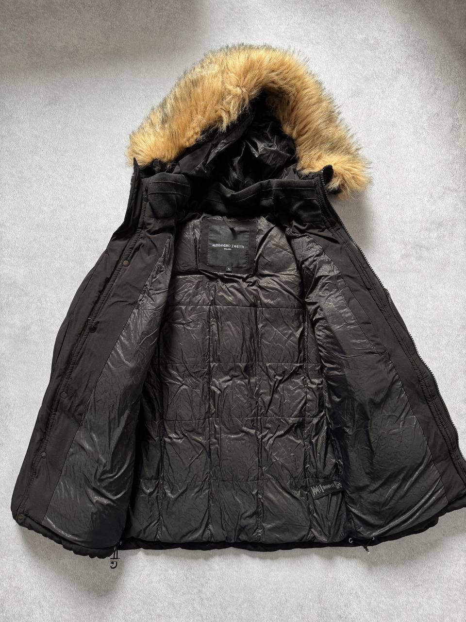 Zanetti Alessandro Zavetti Parka Jacket with Faux Fur Hood Size US S / EU 44-46 / 1 - 7 Thumbnail