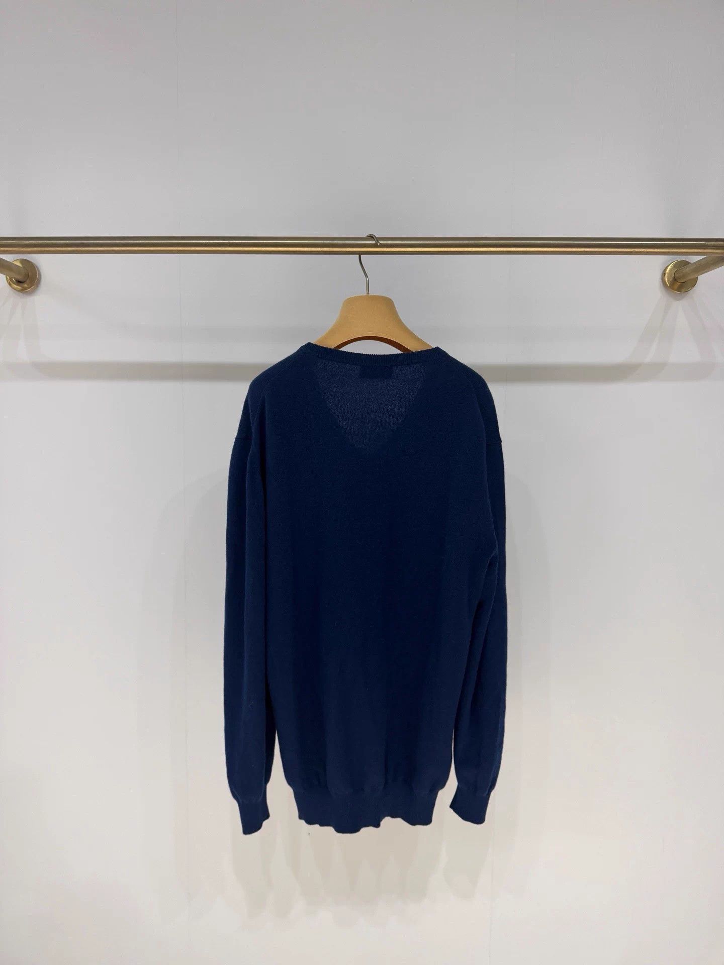 Miu Miu MIUMIU V-neck blue cashmere knit top 99 New 38 Size S / US 4 / IT 40 - 6 Thumbnail