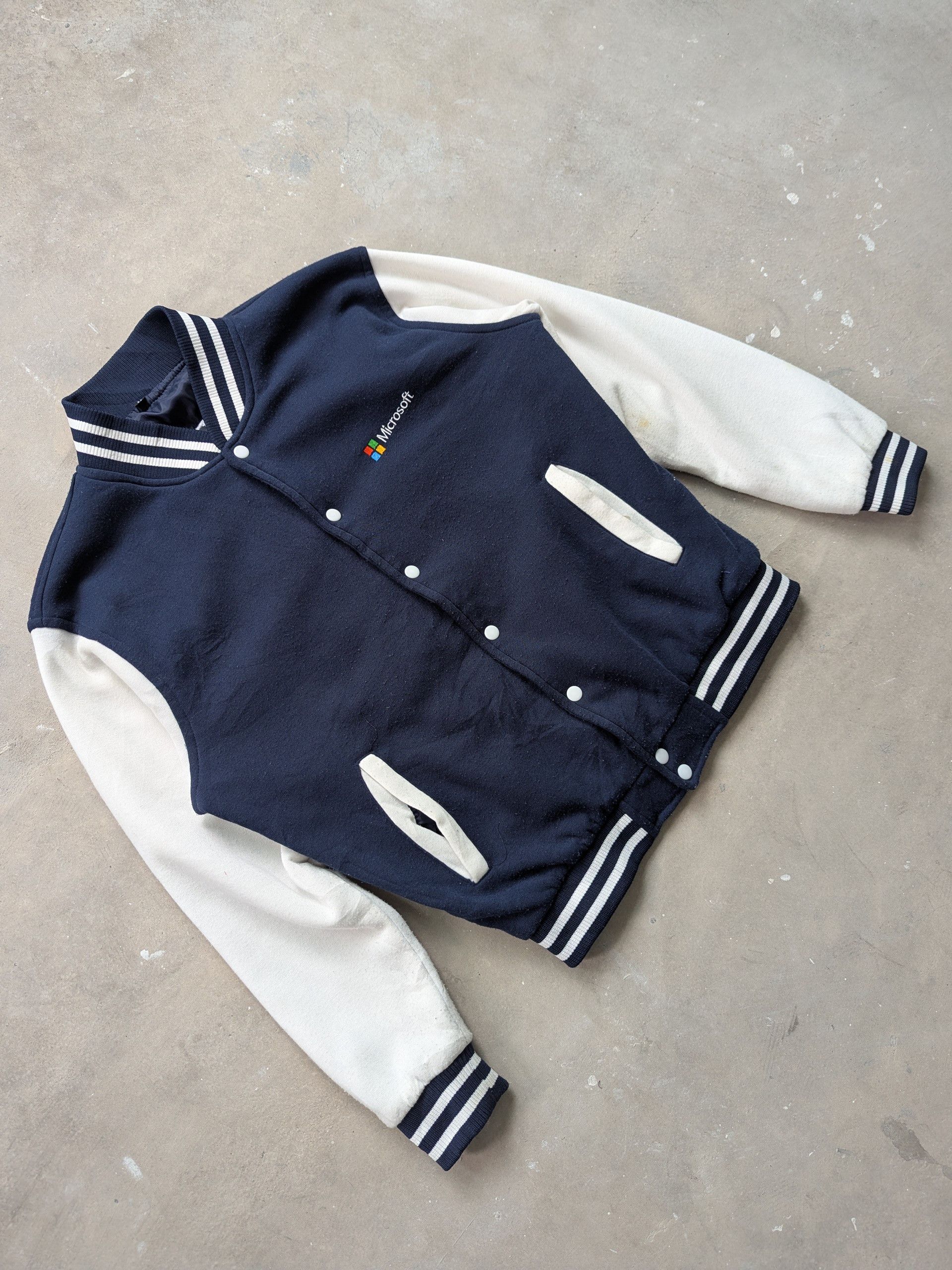 Microsoft Vintage Microsoft Varsity Jacket APAC Size US M / EU 48-50 / 2 - 3 Thumbnail