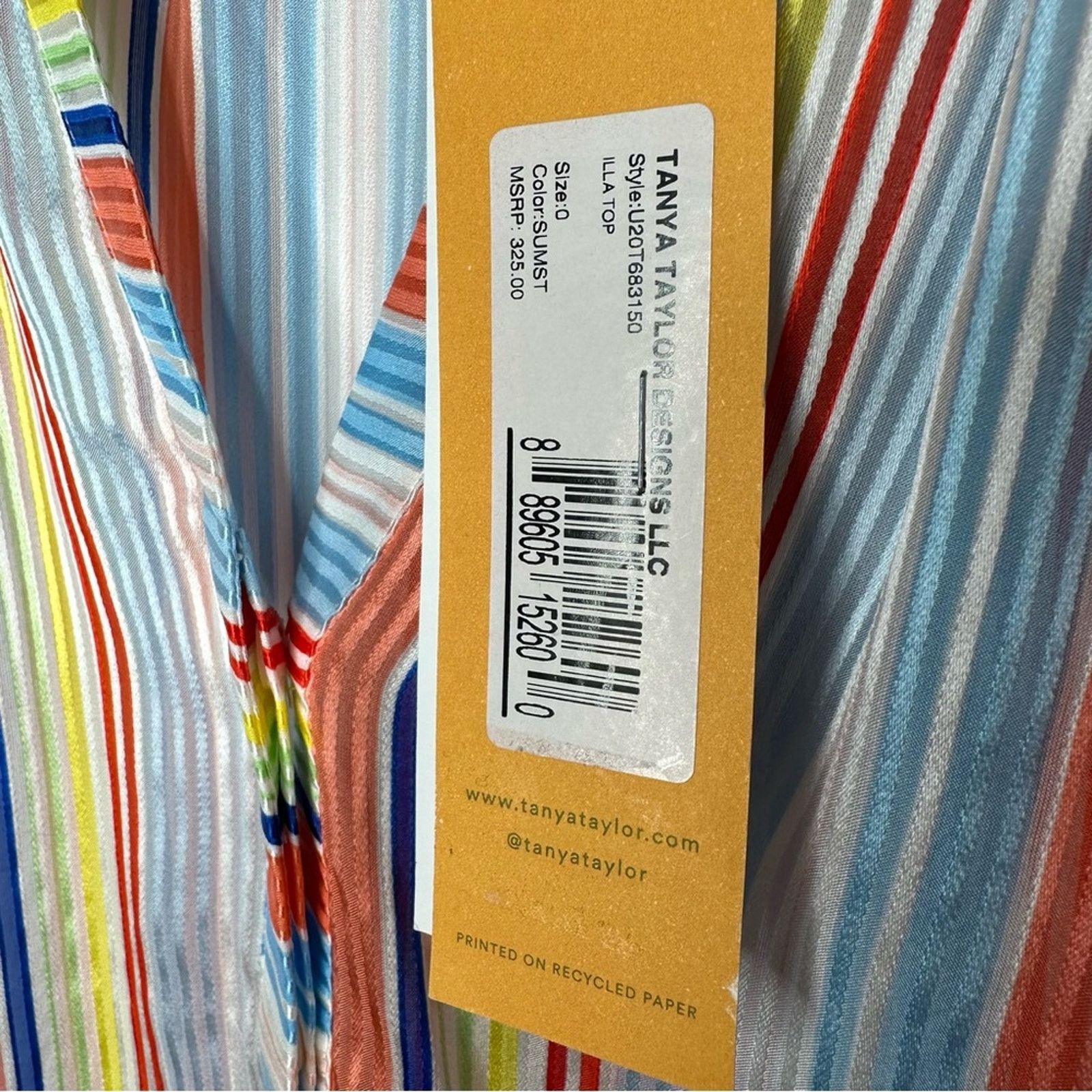 Tanya Taylor TANYA TAYLOR Illa Summer Stripe Top NWT in Size 0 Size XS / US 0-2 / IT 36-38 - 4 Thumbnail