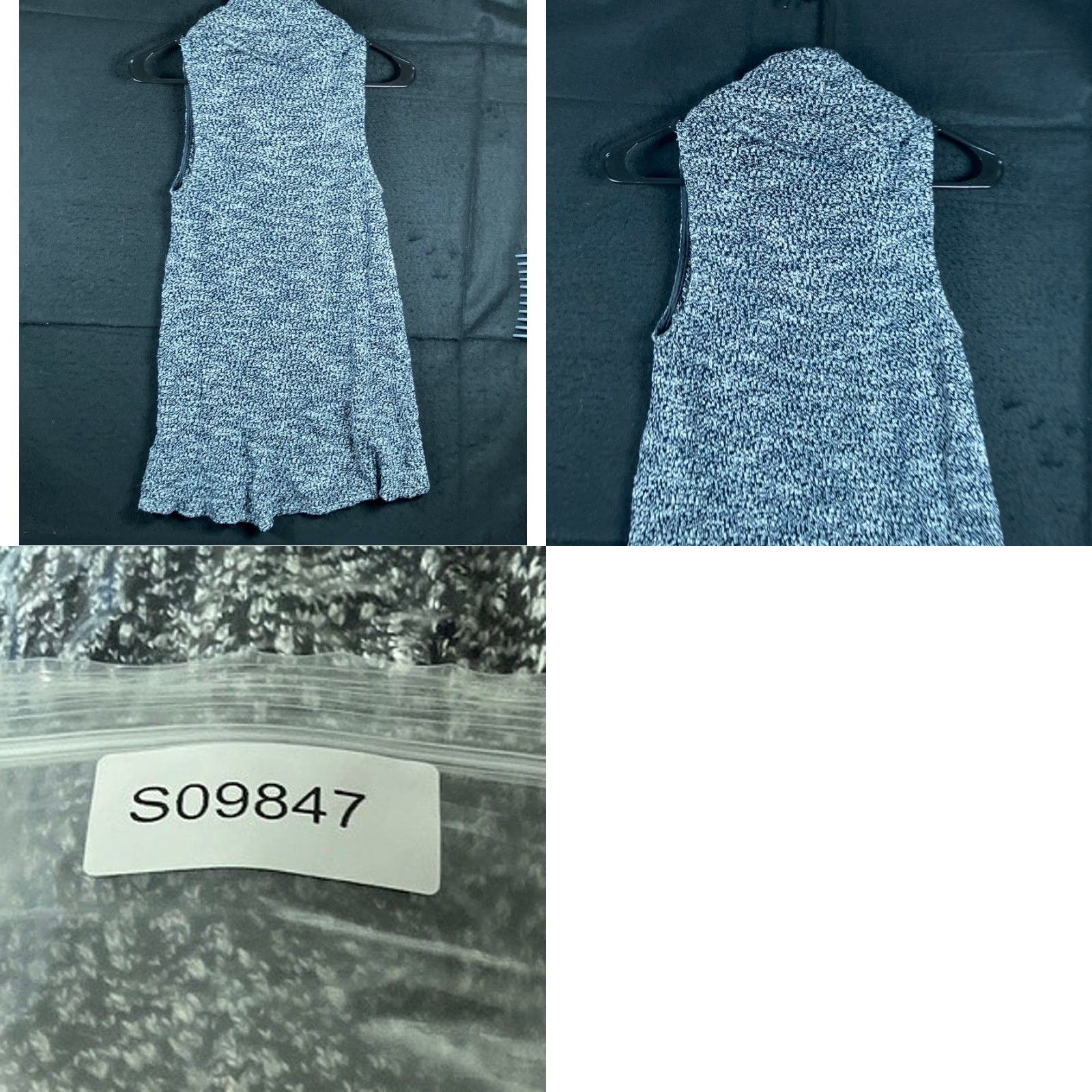 Anthropologie Anthropologie Dolan Womens Sweater Charente Cotton Blend Sleeveless Blue Black S Cowl Neck Pullover Casual Travel Party/Cocktail Fall Womens Size S / US 4 / IT 40 - 8 Thumbnail