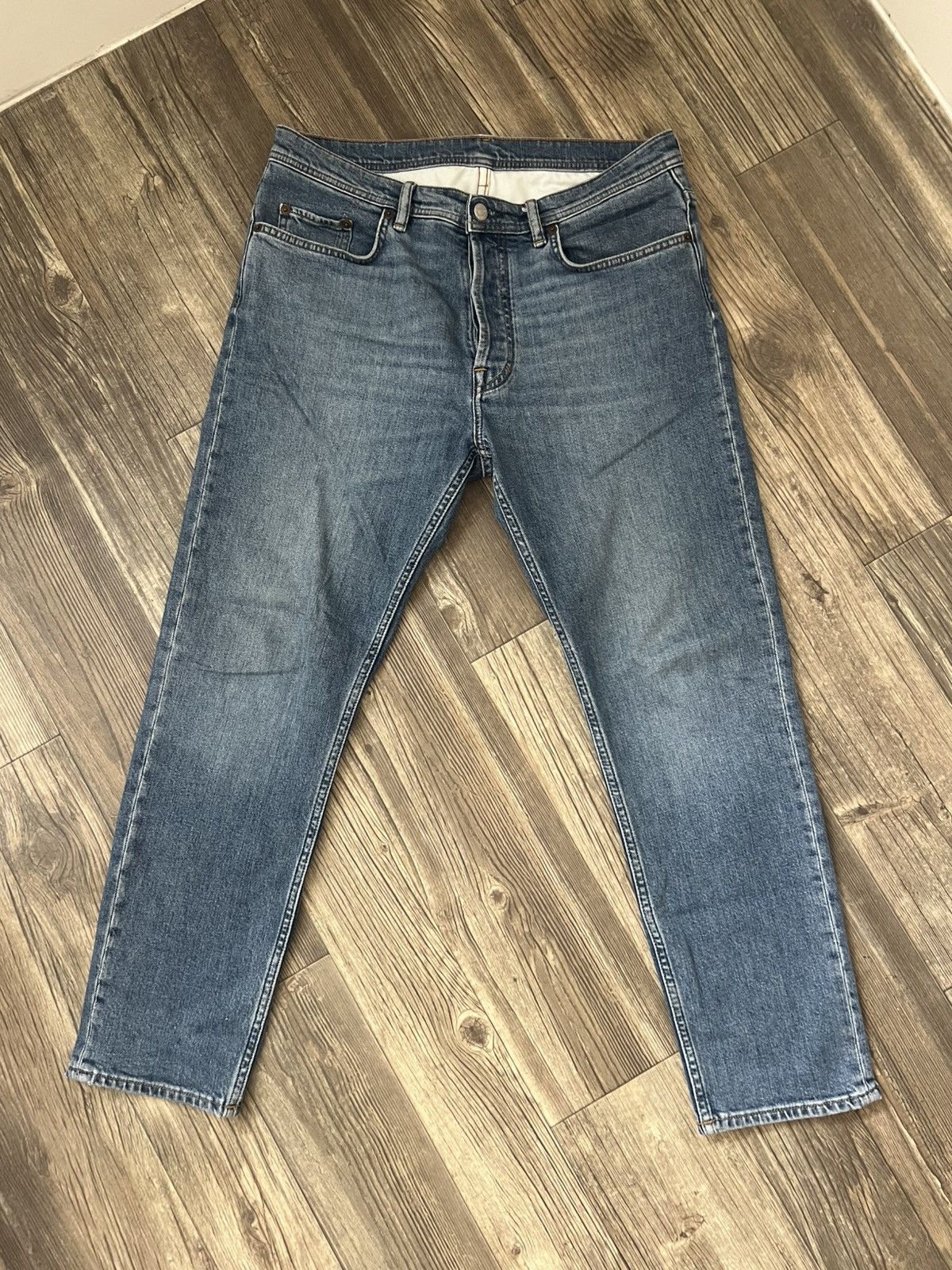 Acne Studios Acne Studios River Mid Blue Jeans Size US 32 / EU 48 - 1 Thumbnail