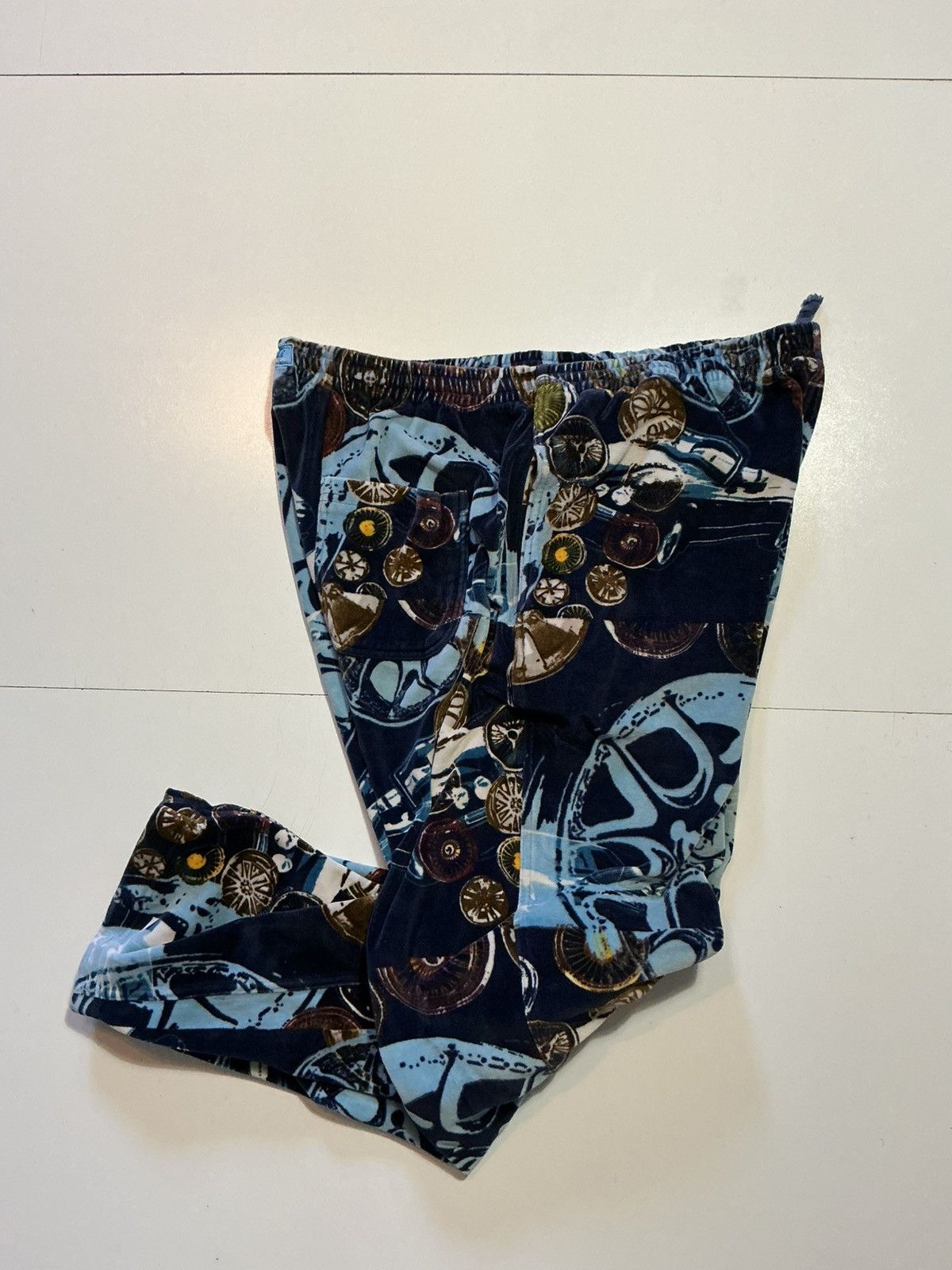 Pelle Pelle Vintage 90s Y2K 2000s Pelle Pelle AOP Velour Track Pants Size US 40 / EU 56 - 2 Thumbnail