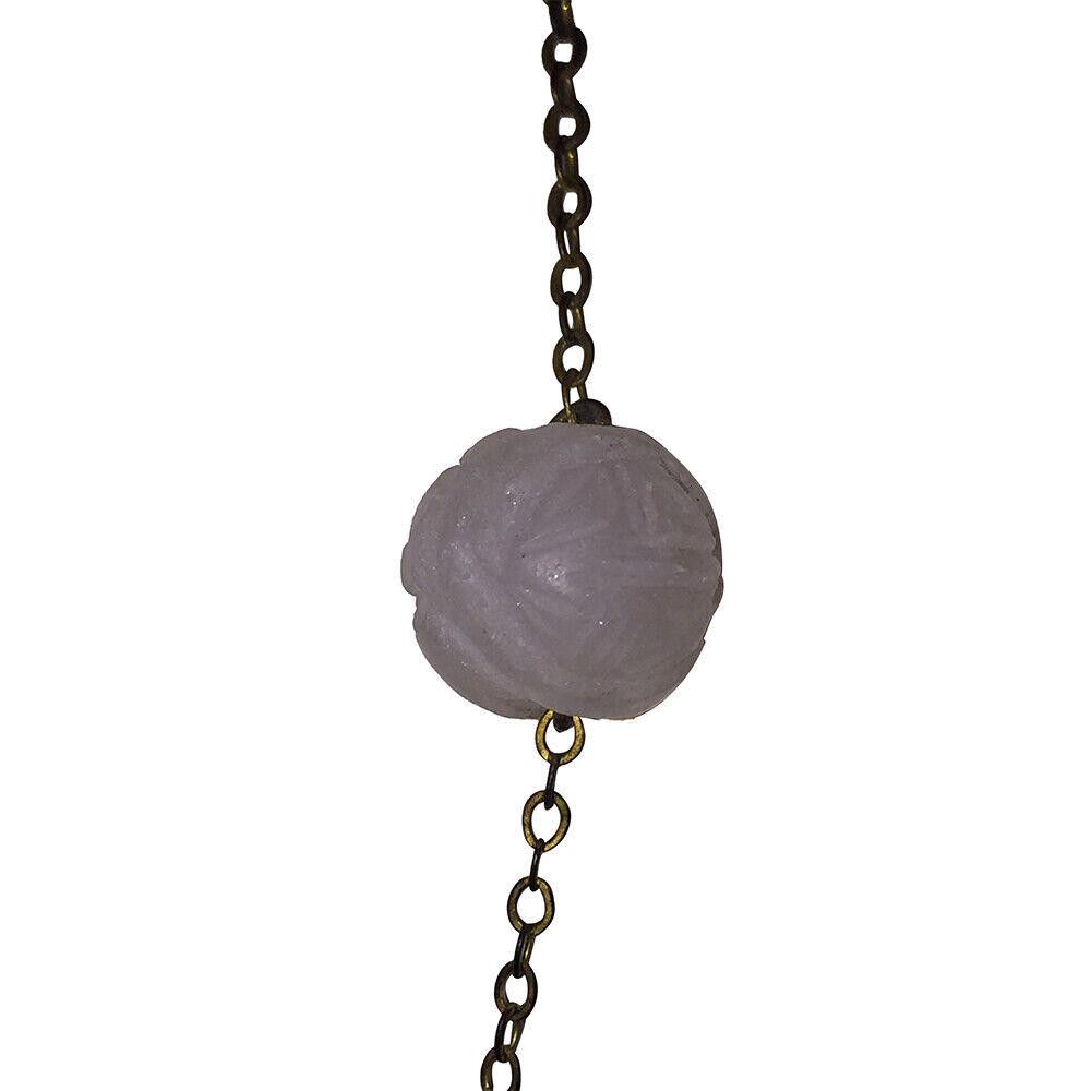 Designer Chinese Art Deco Carved Jadeite Bead & Pearls Necklace Size ONE SIZE - 5 Thumbnail