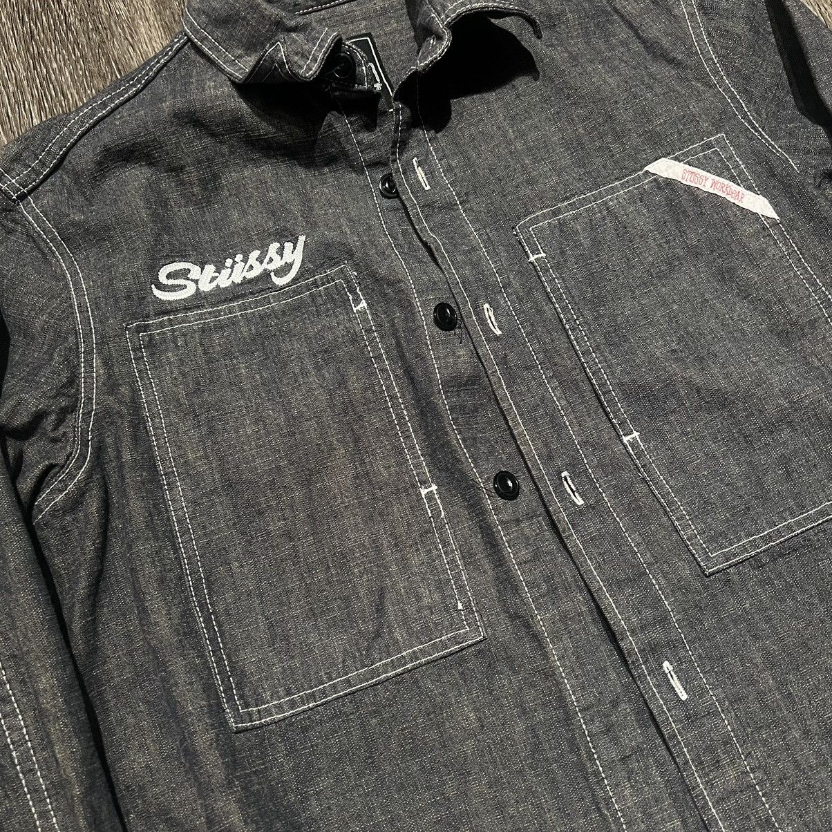 Stussy × Vintage Stüssy Chainstitched Denim Shirt Size US M / EU 48-50 / 2 - 3 Thumbnail