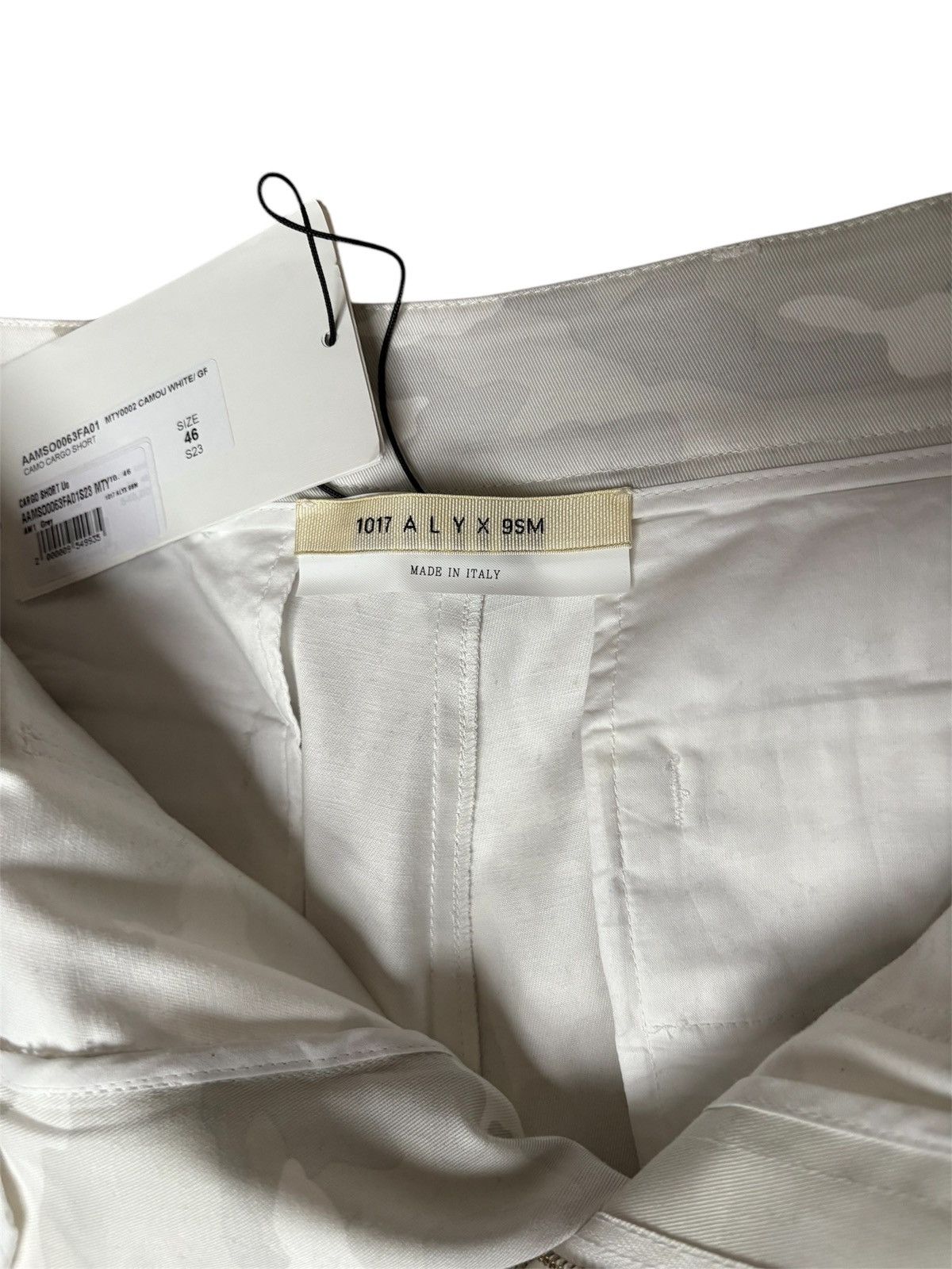 1017 ALYX 9SM × Alyx × MMW 1017 ALYX 9SM Grey/White Camouflage Cargo Shorts Size US 30 / EU 46 - 5 Thumbnail