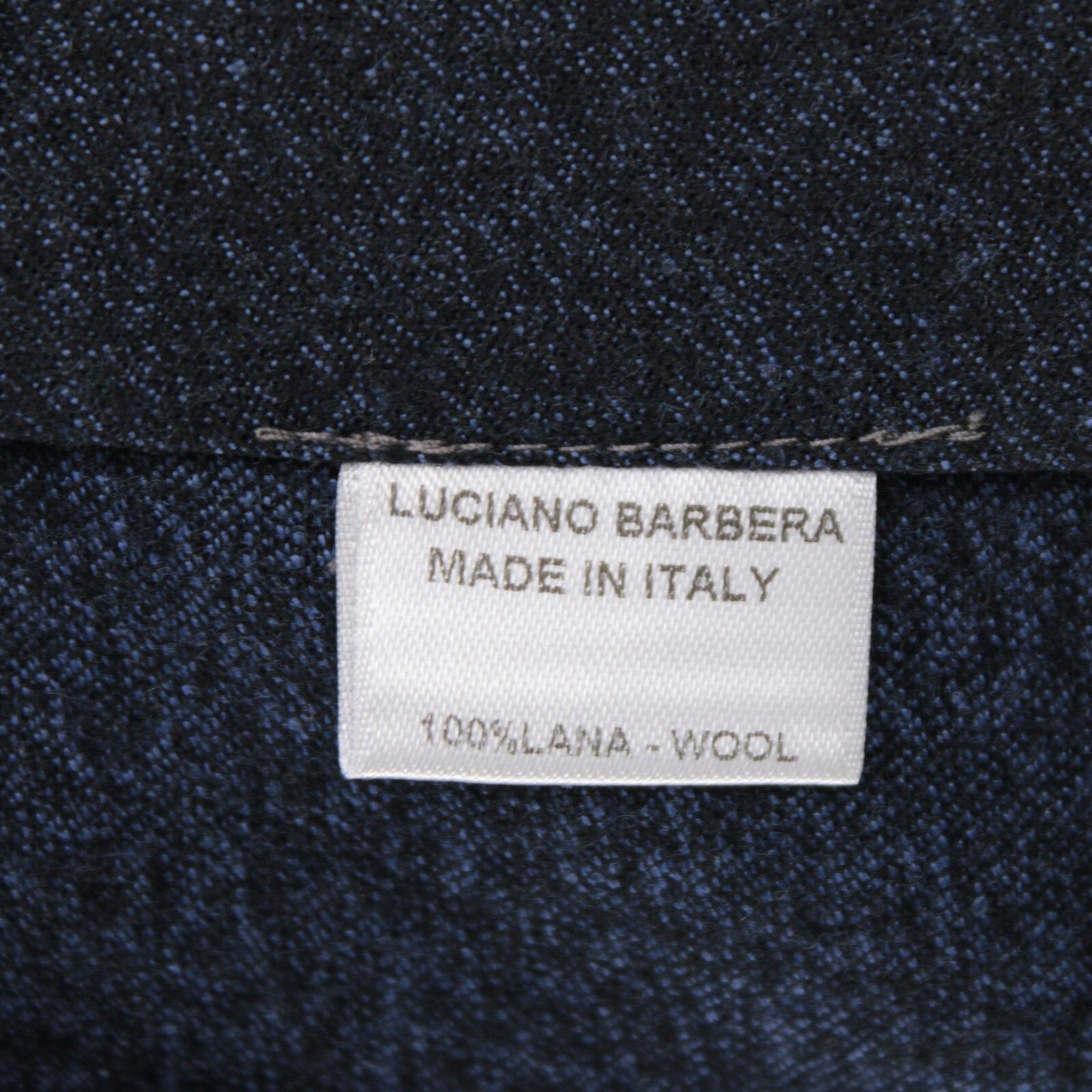 Luciano Barbera Luciano Barbera Overshirt Size L US In Blue Wool Size US L / EU 52-54 / 3 - 9 Thumbnail
