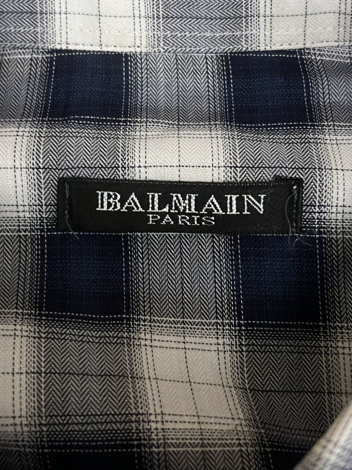 Balmain Balmain by Decarnin FW10 Plaid Western Flannel Shirt Size US M / EU 48-50 / 2 - 9 Thumbnail