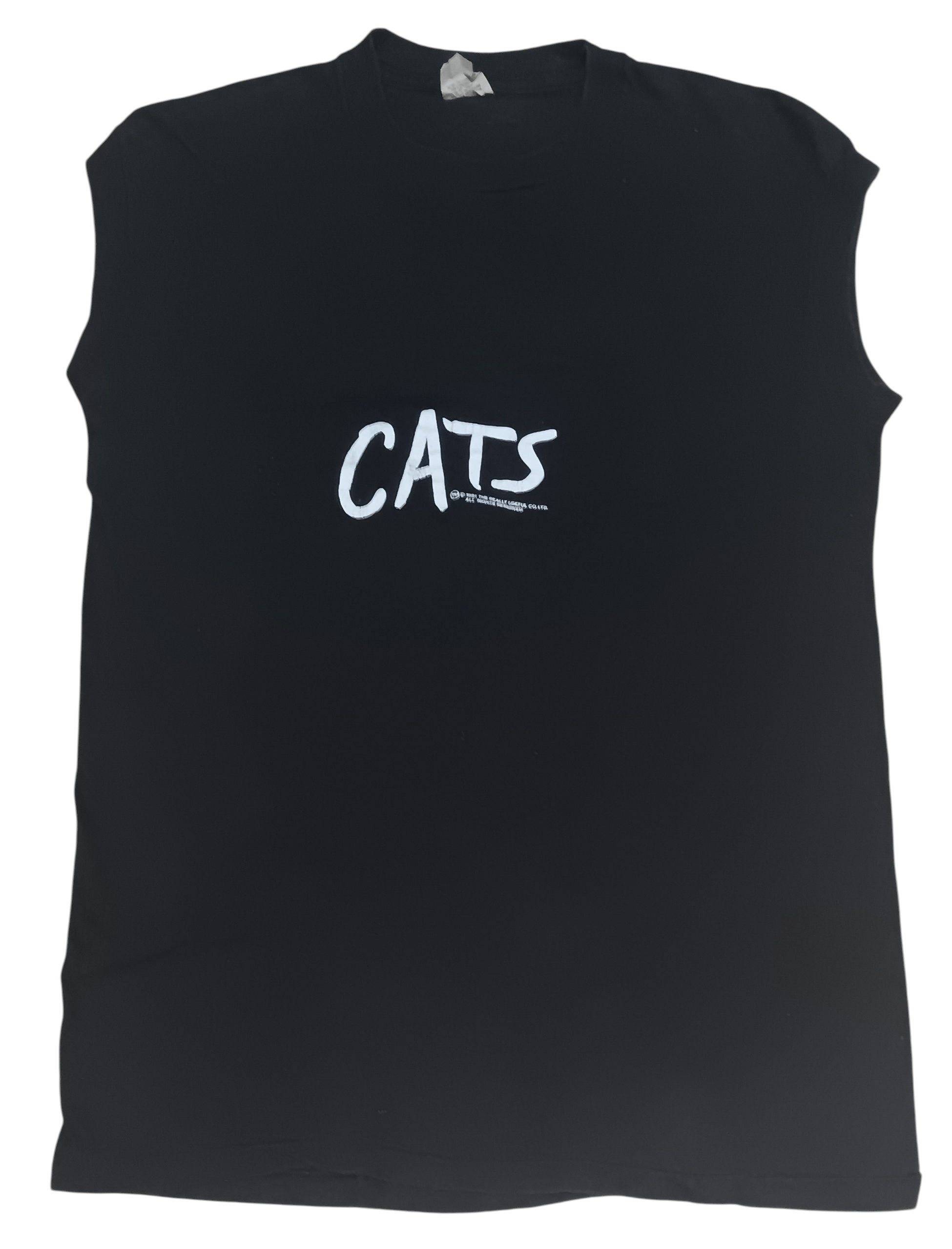 Band Tees VINTAGE CATS LONDON MUSICAL ©1981 SLEEVELESS SHIRT Size US L / EU 52-54 / 3 - 1 Thumbnail