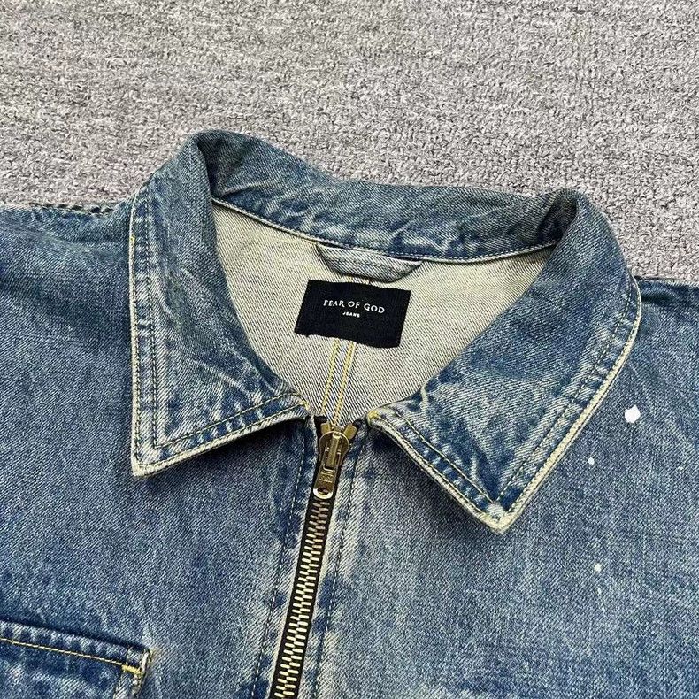 Fear of God Fear of God Season 5 ink-splashed denim jacket Size US XL / EU 56 / 4 - 2 Thumbnail