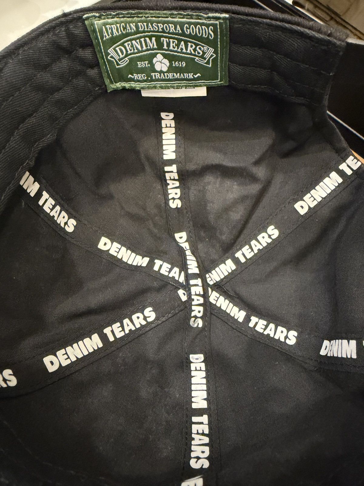 DENIM TEARS Denim Tears Cotton Wreath Cap - Black Size ONE SIZE - 3 Thumbnail