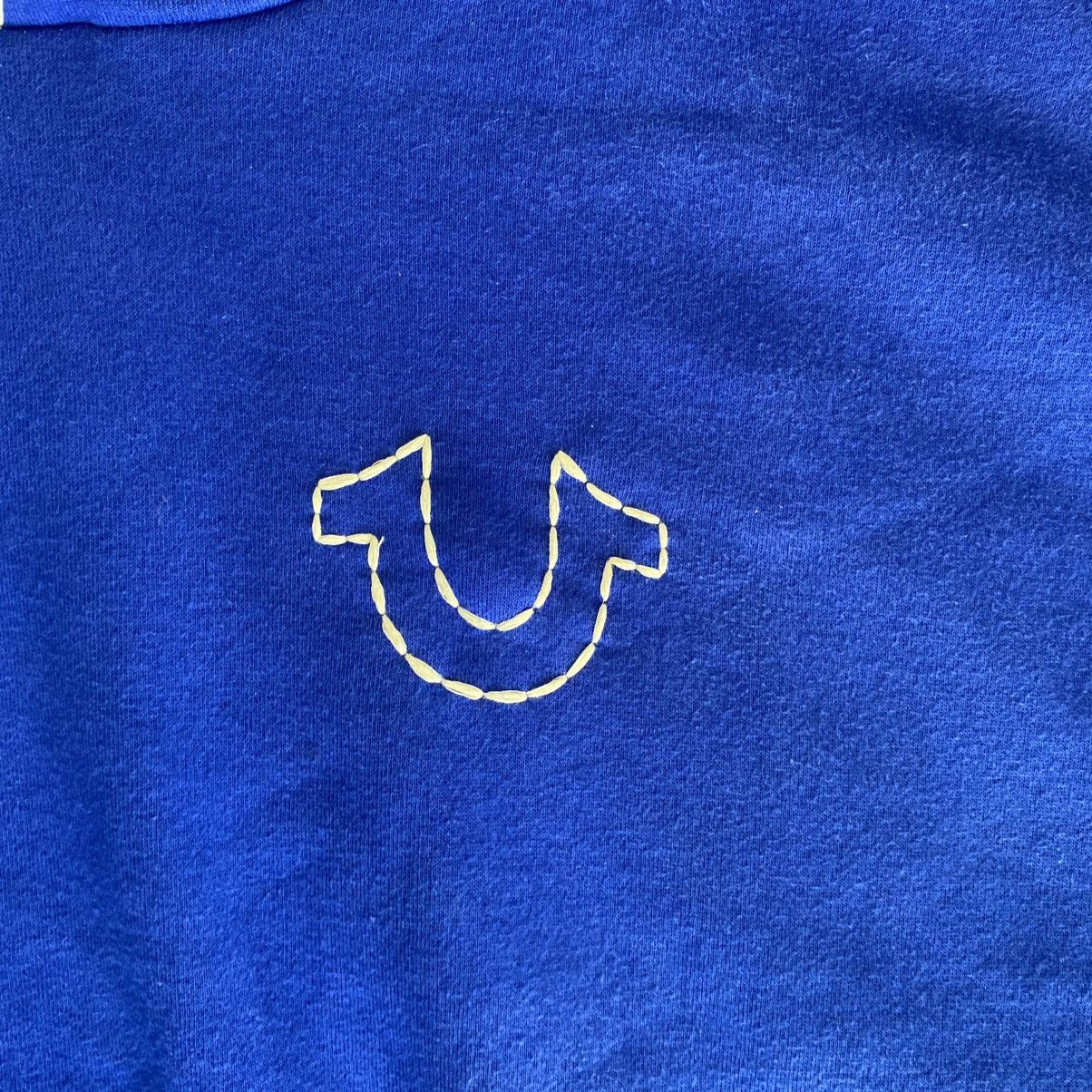 True Religion True Religion blue hoodie white stitching buddha logo back Size US XXL / EU 58 / 5 - 3 Thumbnail