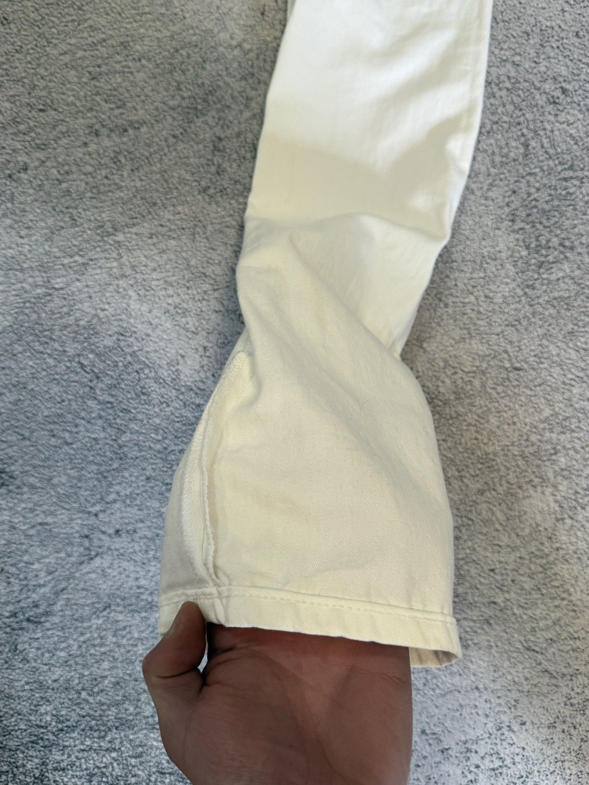 Acne Studios Acne Jeans HEP Slim Straight White Denim 26x34 Vintage Size 26" / US 2 / IT 38 - 16 Thumbnail