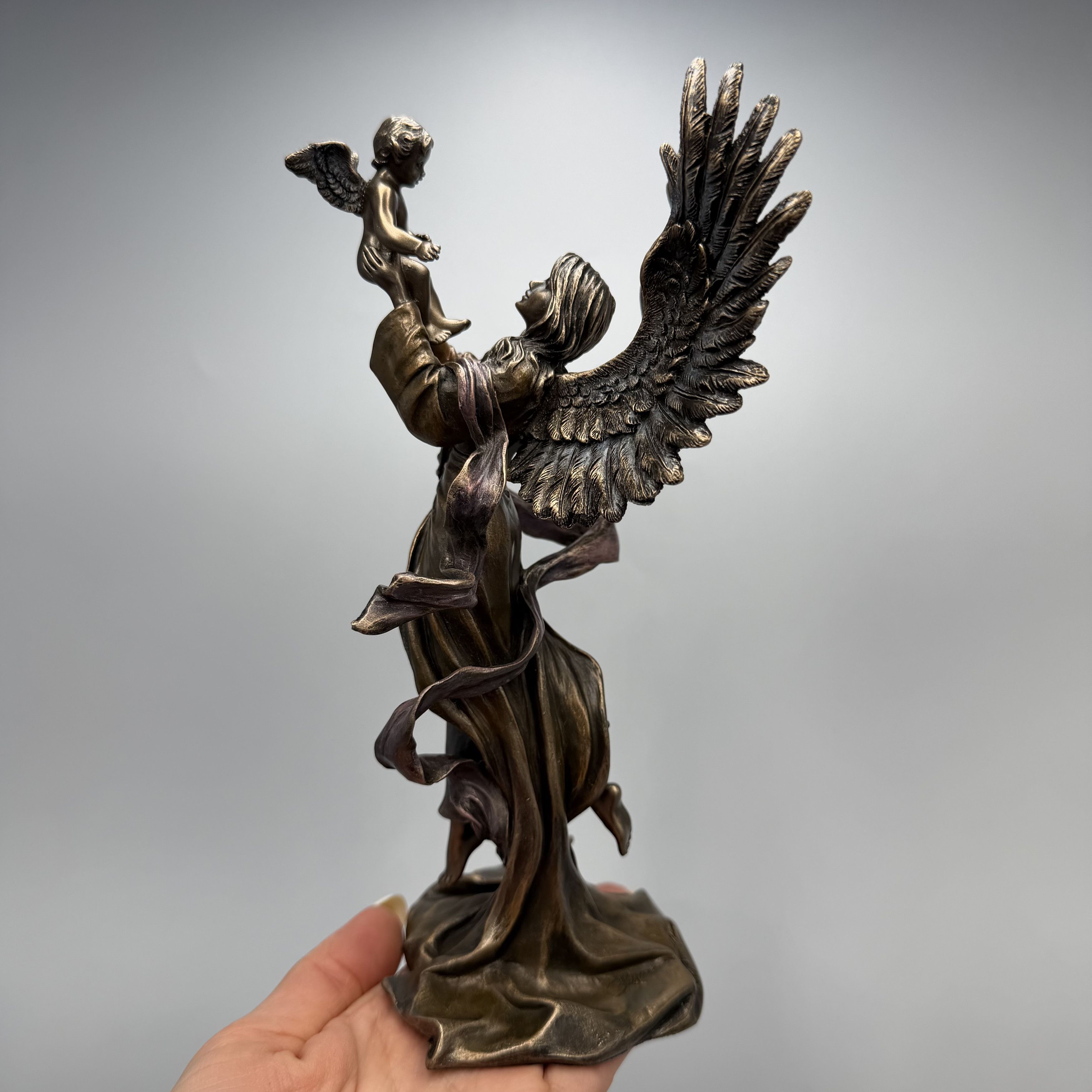Other Maat Goddess Figurine Bronze Finish Egyptian Statue 21 cm Size ONE SIZE - 2 Thumbnail