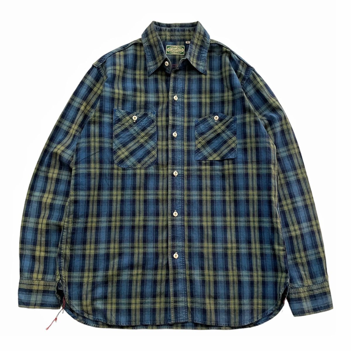 Sugar Cane Sugar Cane Toyo Enterprise Plaid Flannel Long Sleeve Size US M / EU 48-50 / 2 - 2 Thumbnail