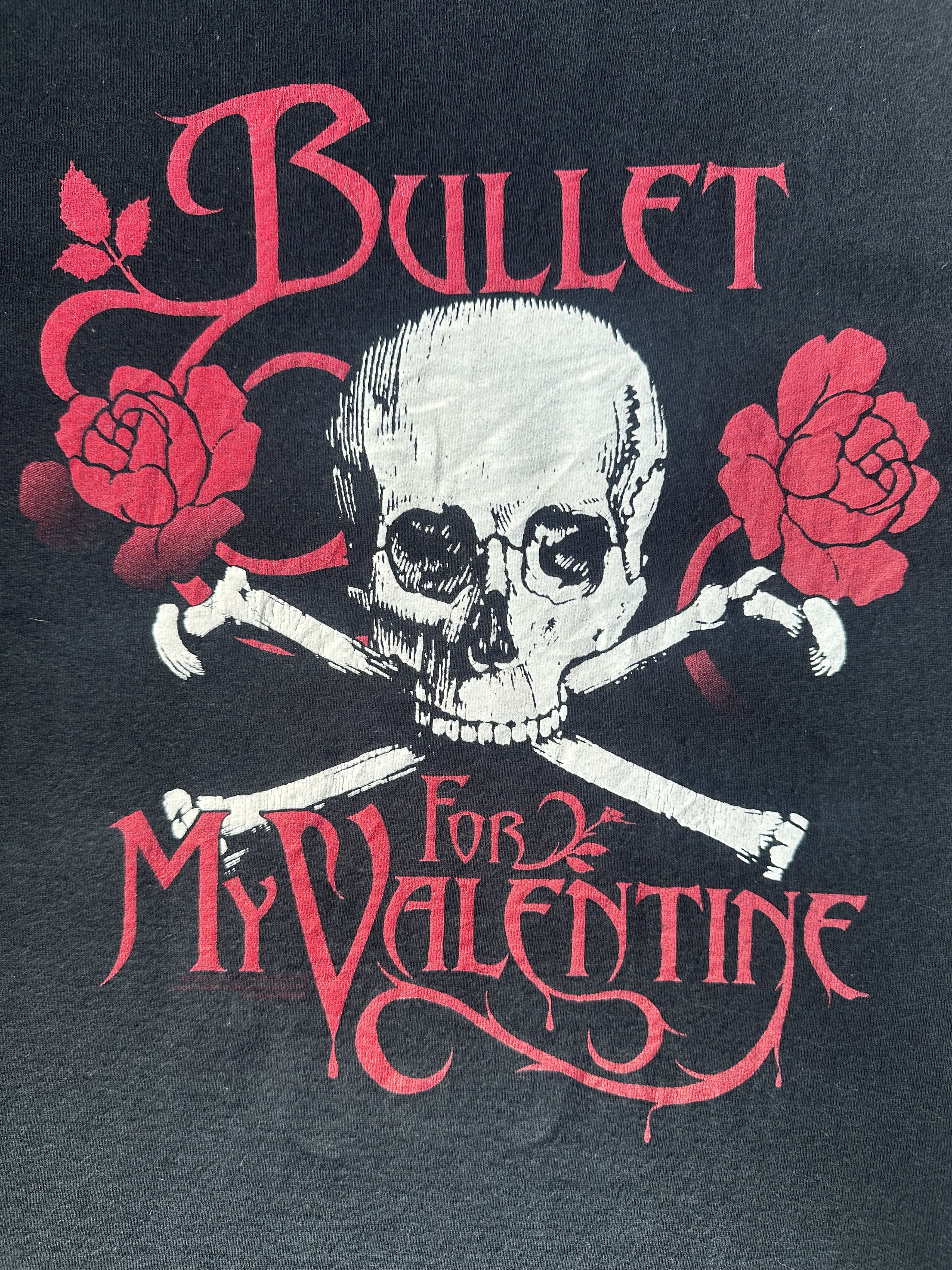 Band Tees Vintage Bullet For My Valentine Skull & Red Rose Size US S / EU 44-46 / 1 - 3 Thumbnail
