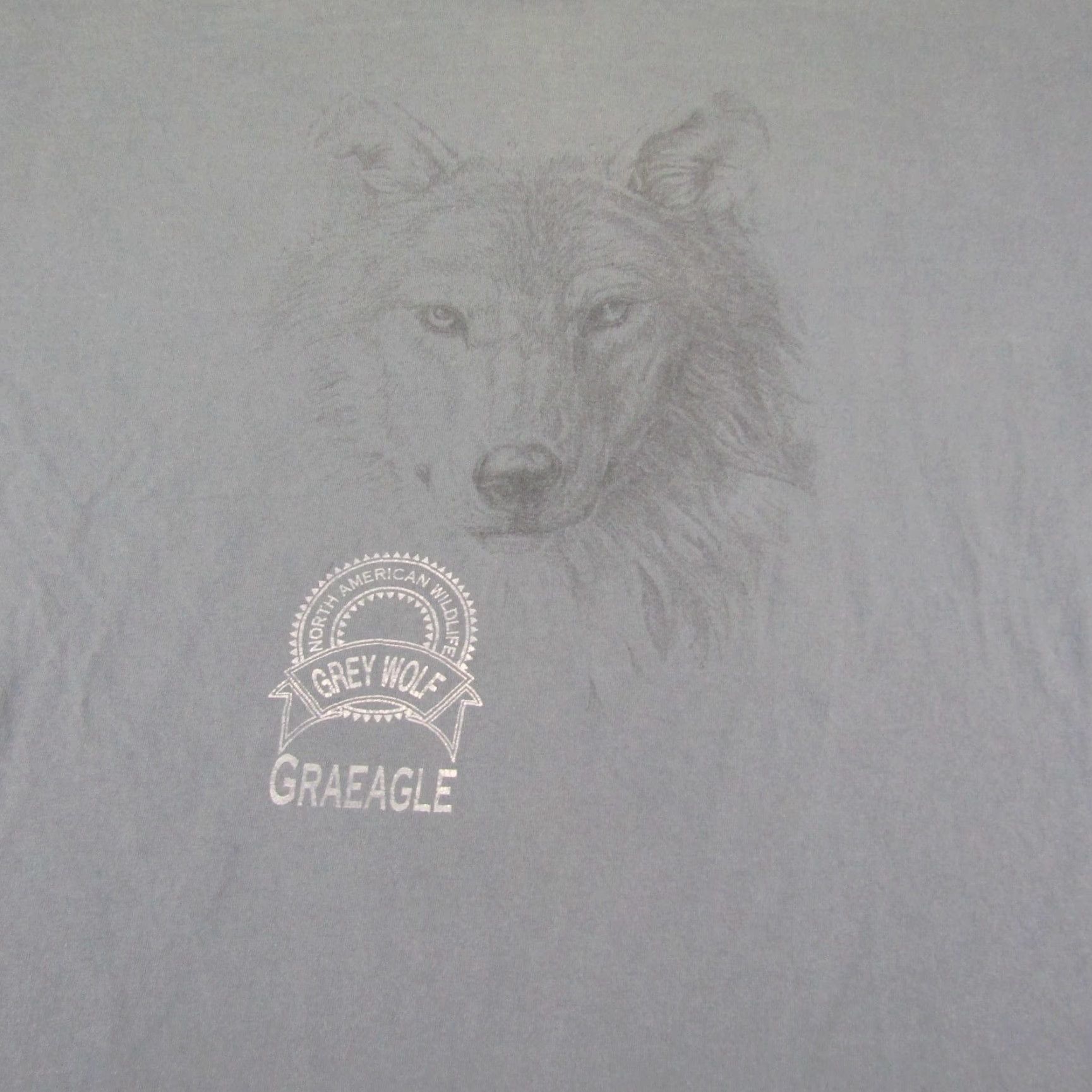 Vintage VINTAGE Grey Wolf Shirt Mens XL Gray eagle North American Wildlife Single Stitch Size US XL / EU 56 / 4 - 3 Thumbnail