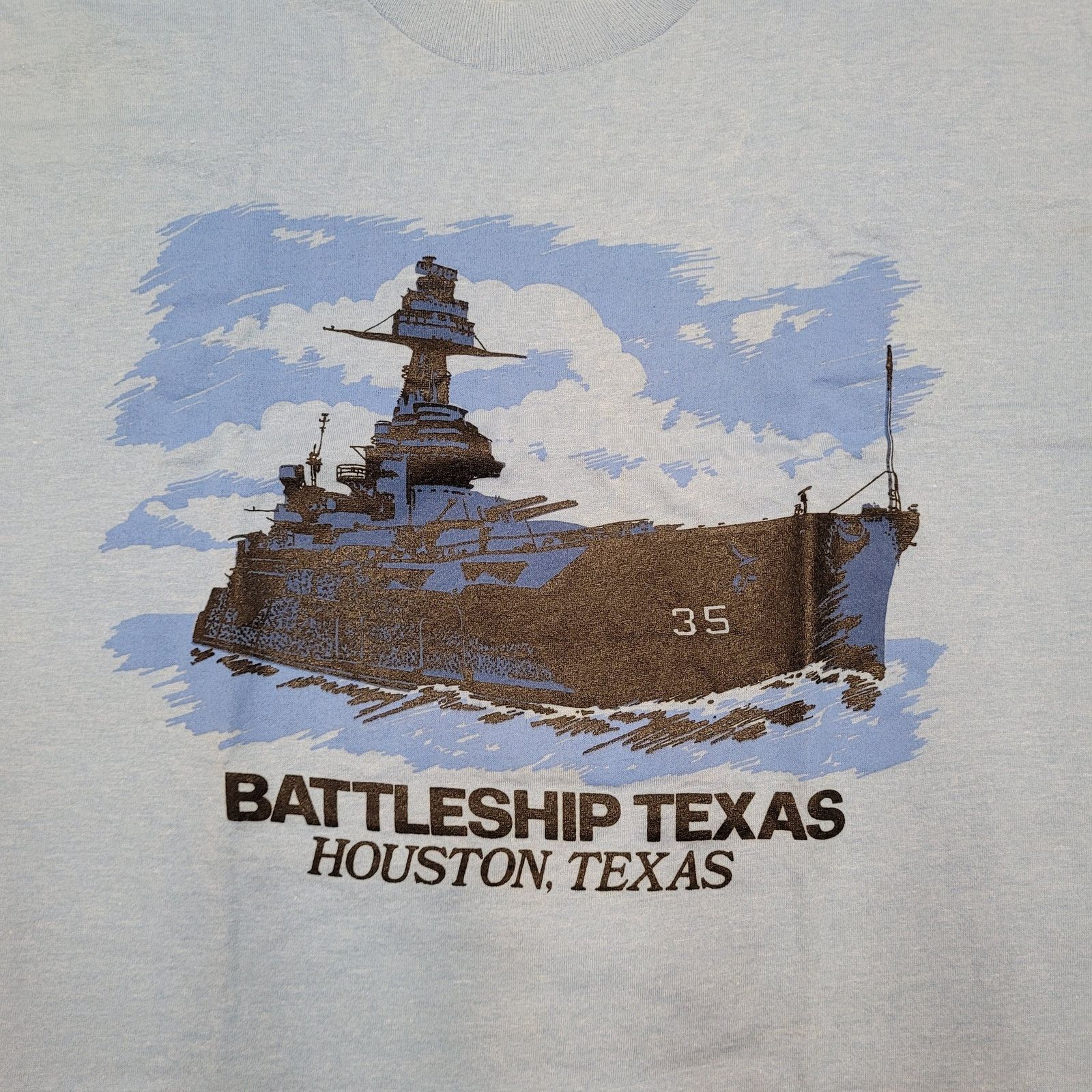 Other VTG 80s Single Stitch USS Texas BB-35 Ship T-Shirt M USA Size US M / EU 48-50 / 2 - 2 Thumbnail