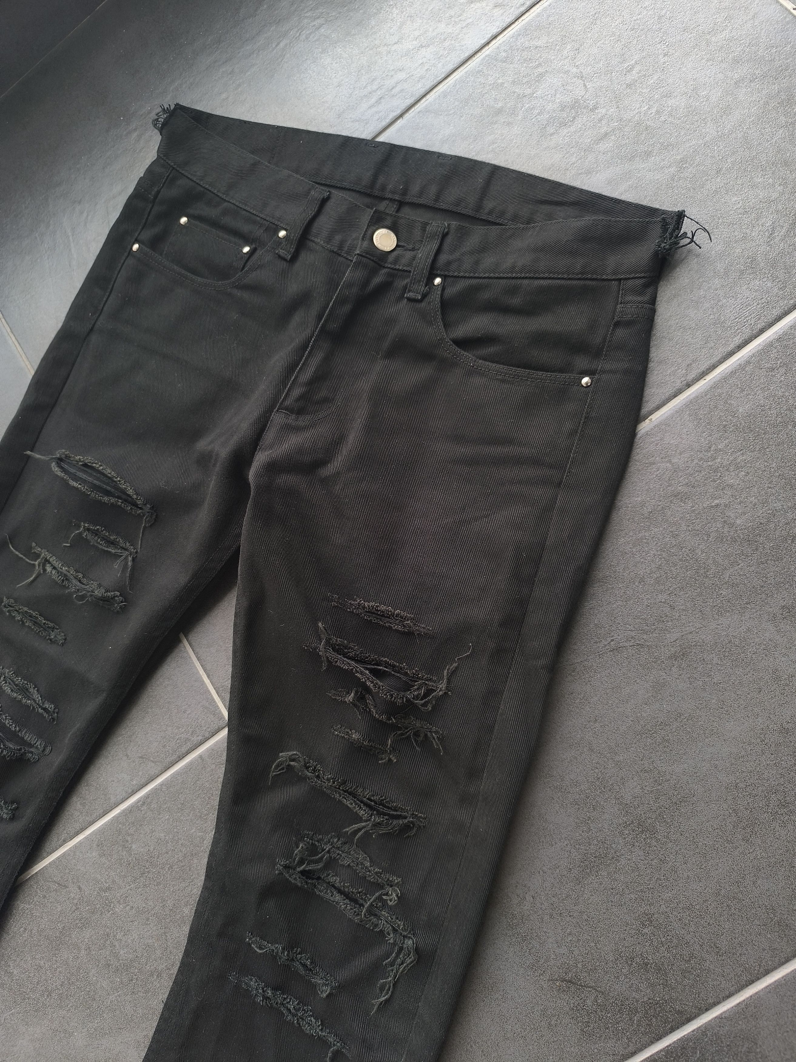 Japanese Brand × United Arrows × monkey time RIPPED MONKEY TIME JEANS Size US 32 / EU 48 - 3 Thumbnail
