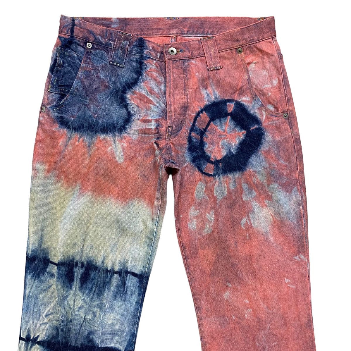 If Six Was Nine Veronica Led Rechwe Denim Flare Jeans Bleach Size US 32 / EU 48 - 3 Thumbnail