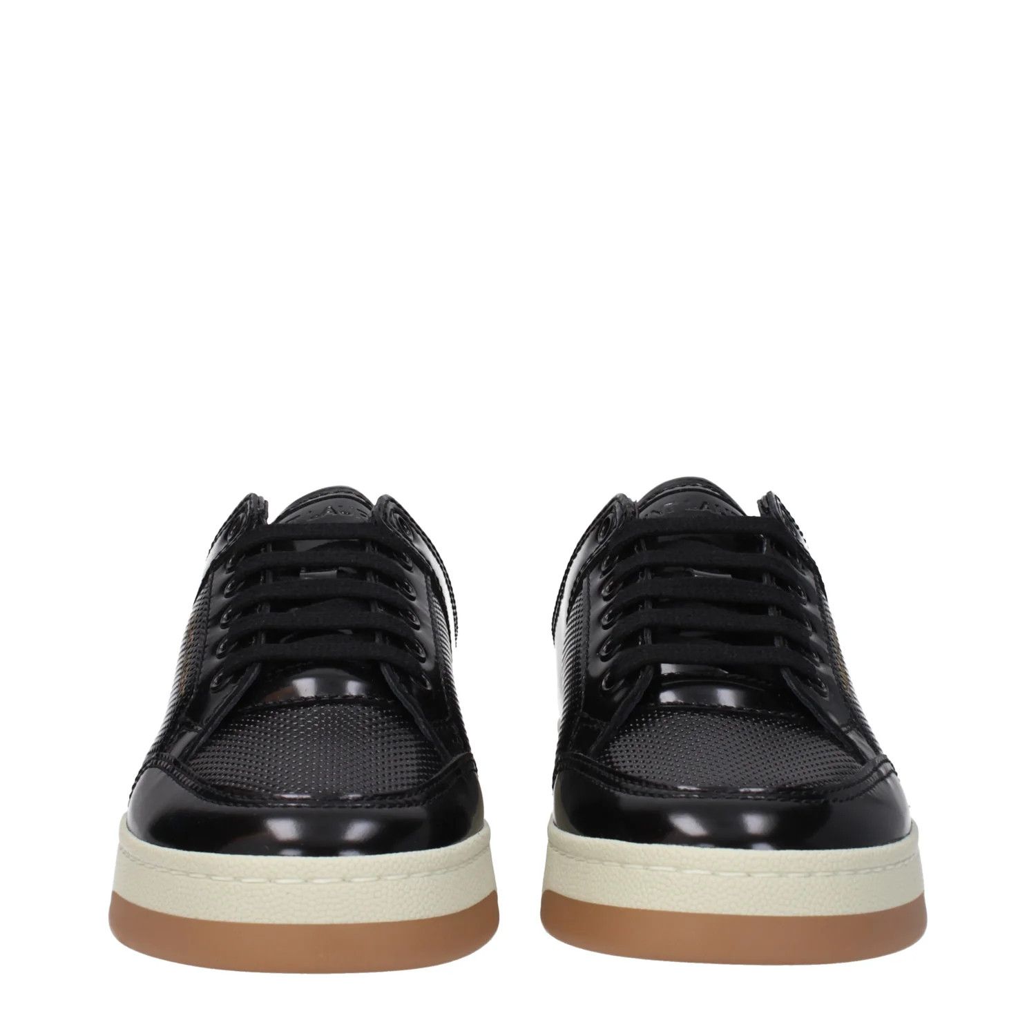 Saint Laurent Paris ob1o1e1124 Leather Sneakers in Black Size US 9.5 / IT 39.5 - 3 Thumbnail