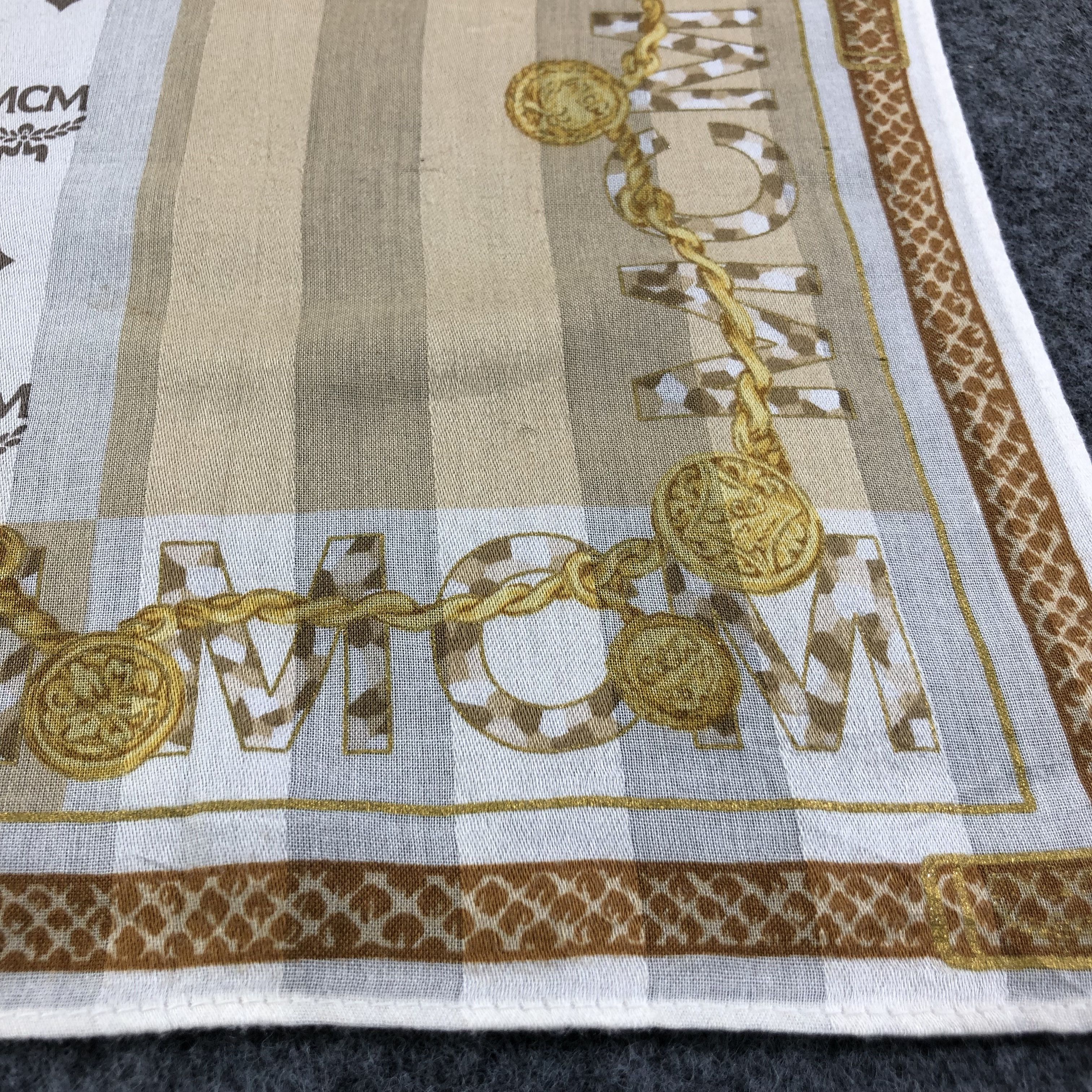MCM × Vintage MCM Handkerchief Neckerchief Bandana H2284 Size ONE SIZE - 4 Thumbnail