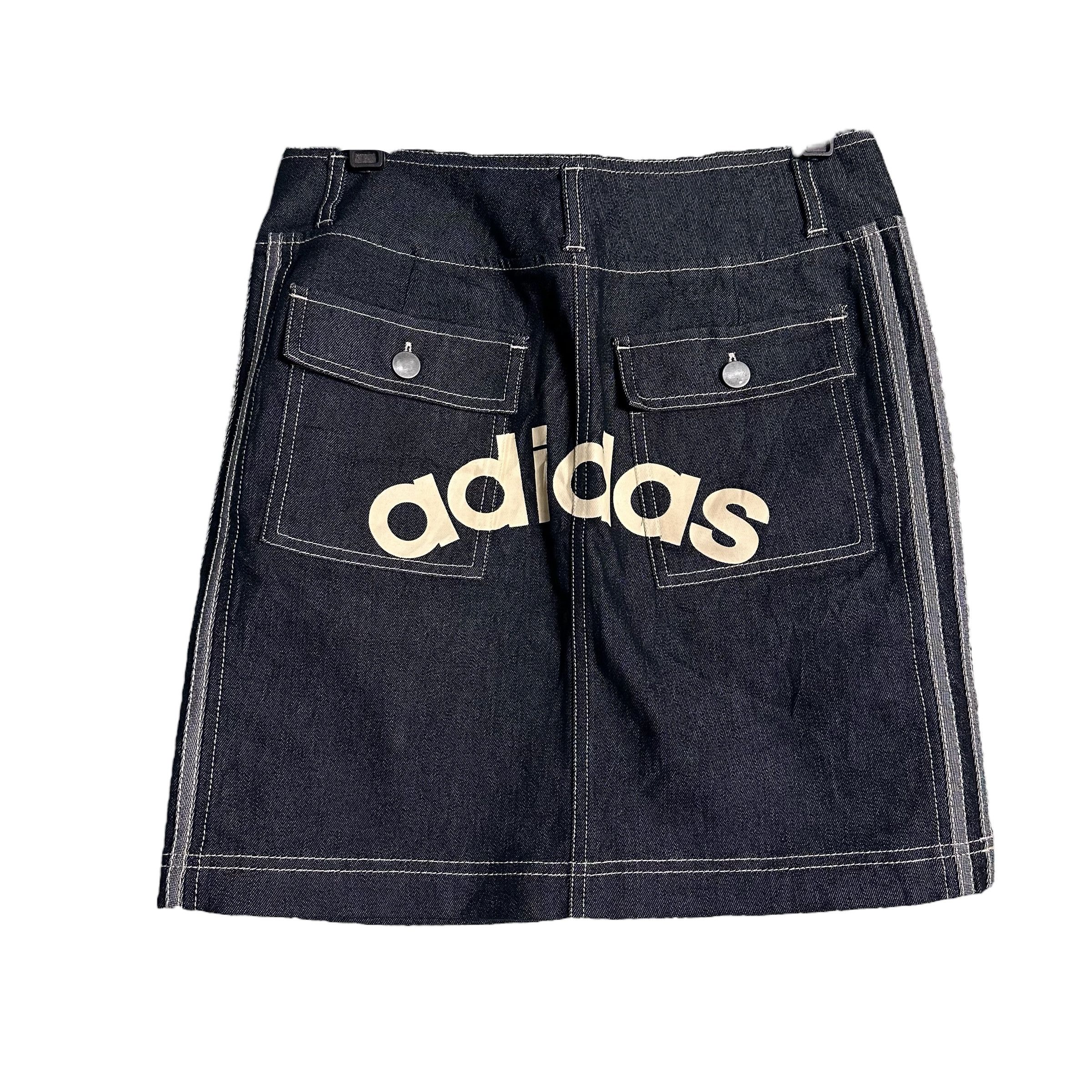 Adidas 🔥RARE🔥Adidas Denim Mini Skirt Size 27" / US 4 / IT 40 - 1 Thumbnail
