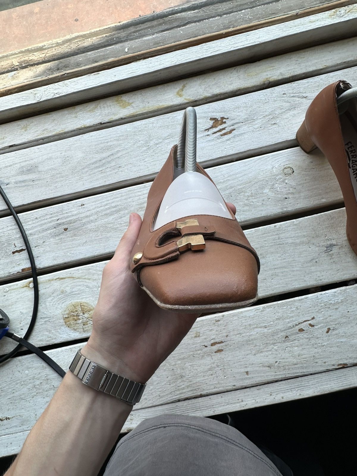 Salvatore Ferragamo RARE❗️Salvatore Ferragamo Women Shoes flats heels Size US 11 / IT 41 - 7 Thumbnail