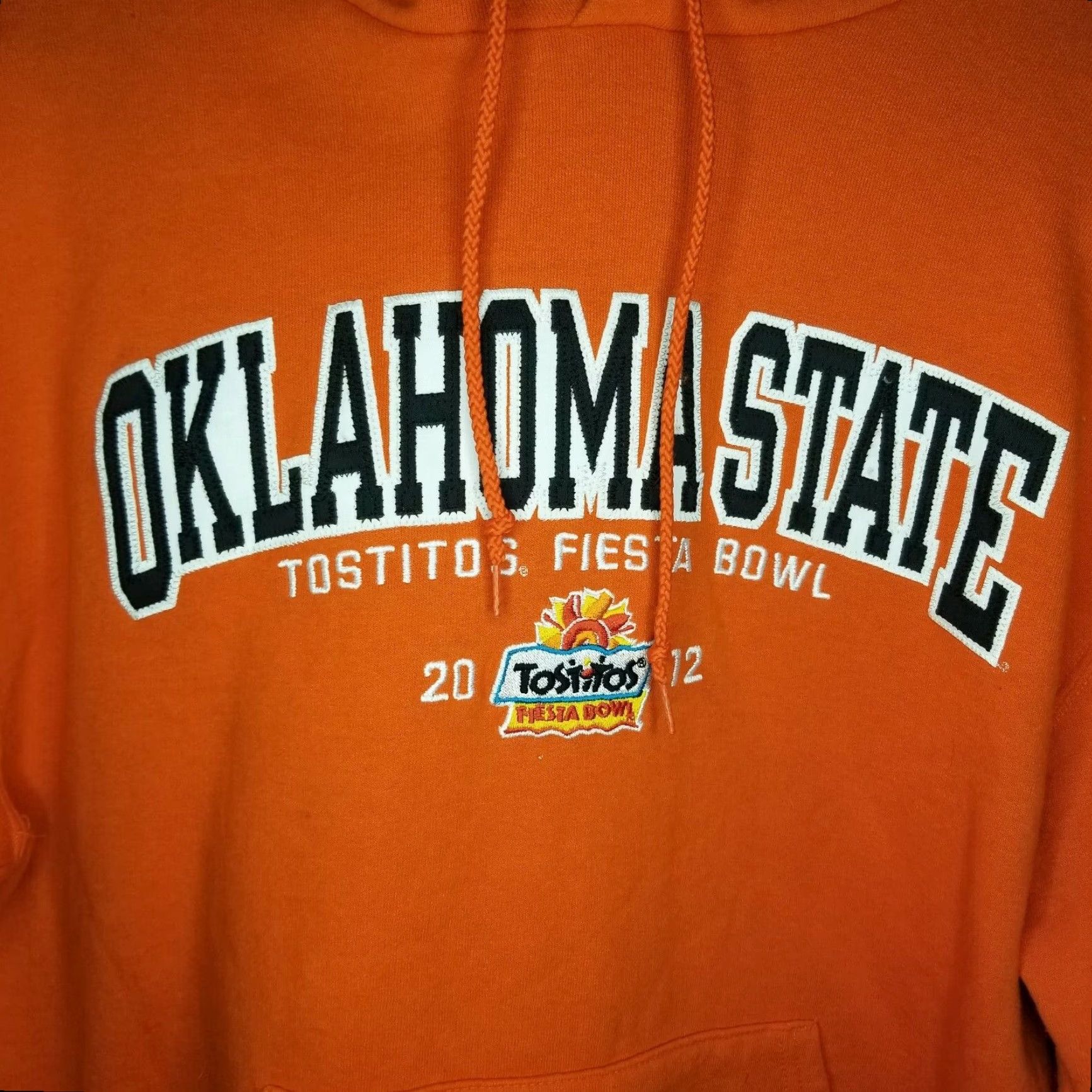 Champion VINTAGE Champion Hoodie Adult Medium Orange Tostitos Fiesta Bowl 2012 Mens Size US M / EU 48-50 / 2 - 2 Thumbnail