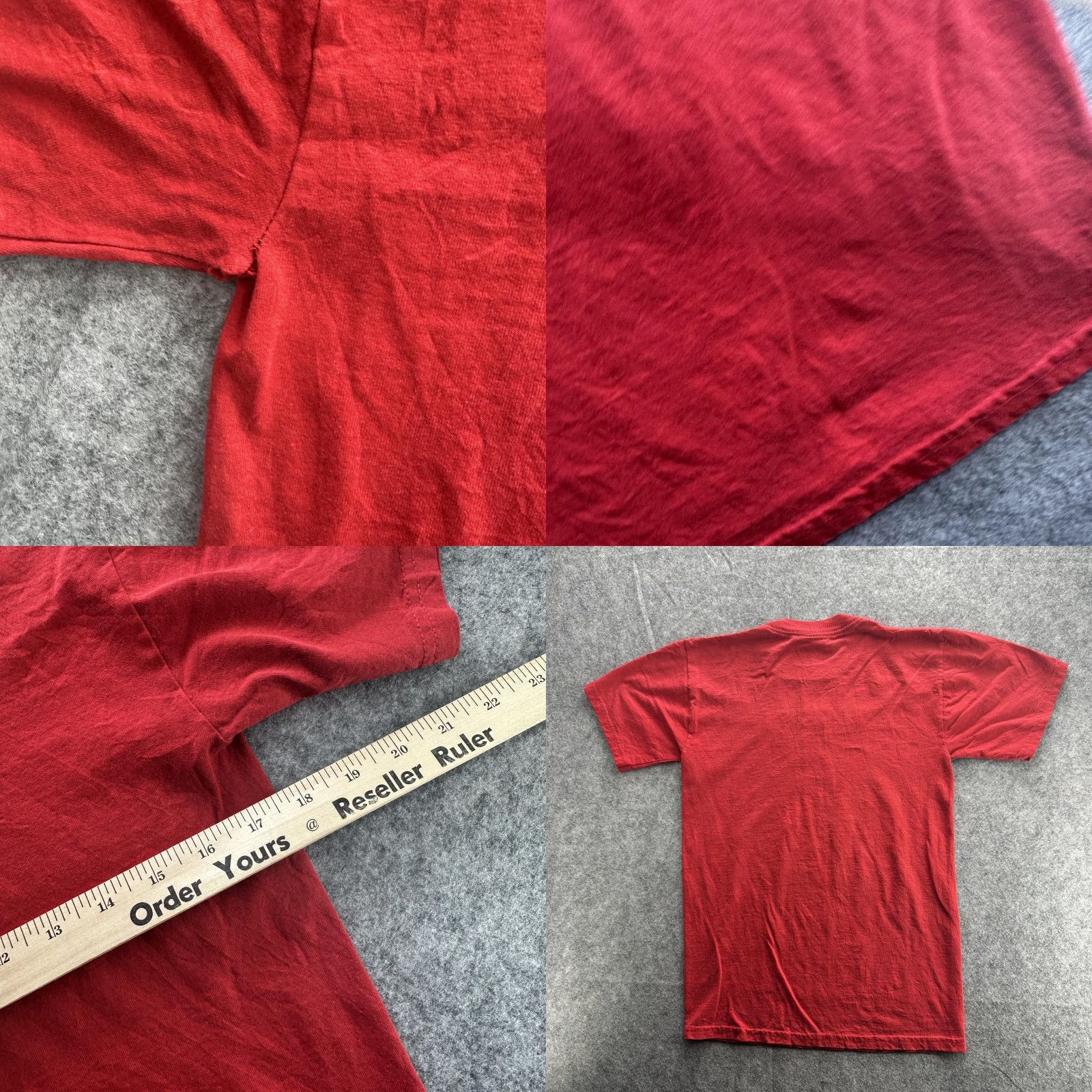 Jerzees VINTAGE Illinois Shirt Mens Small Red Embroidered Tee College Crewneck 90s USA Size US S / EU 44-46 / 1 - 8 Thumbnail