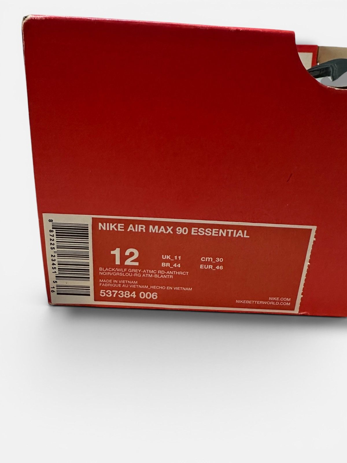 Nike Air Max 90 ‘Black Infrared’ Size US 12 / EU 45 - 8 Thumbnail