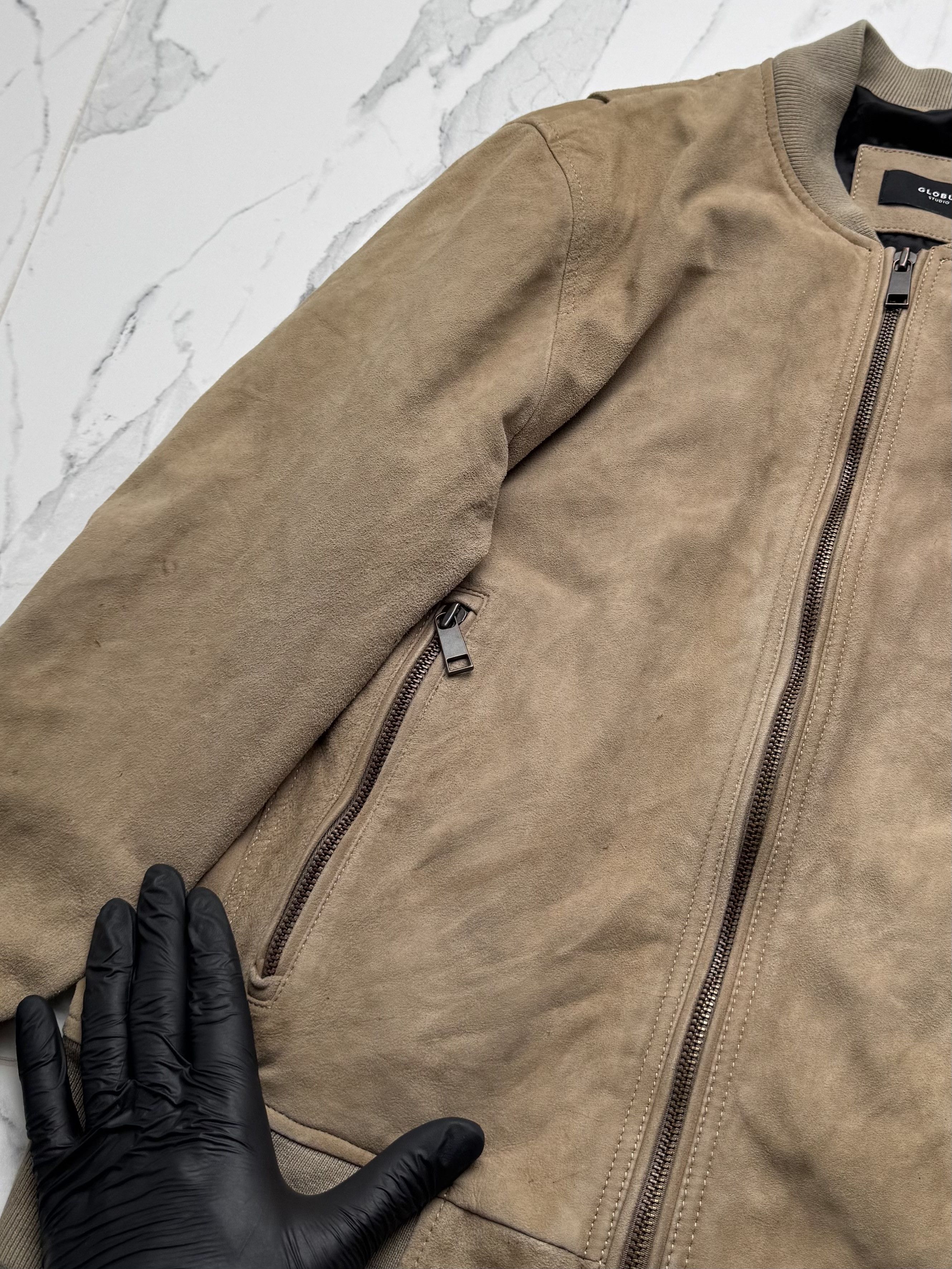 Vintage Vintage Beige Suede Leather Jacket Women's Zip Up Size US S / EU 44-46 / 1 - 7 Thumbnail