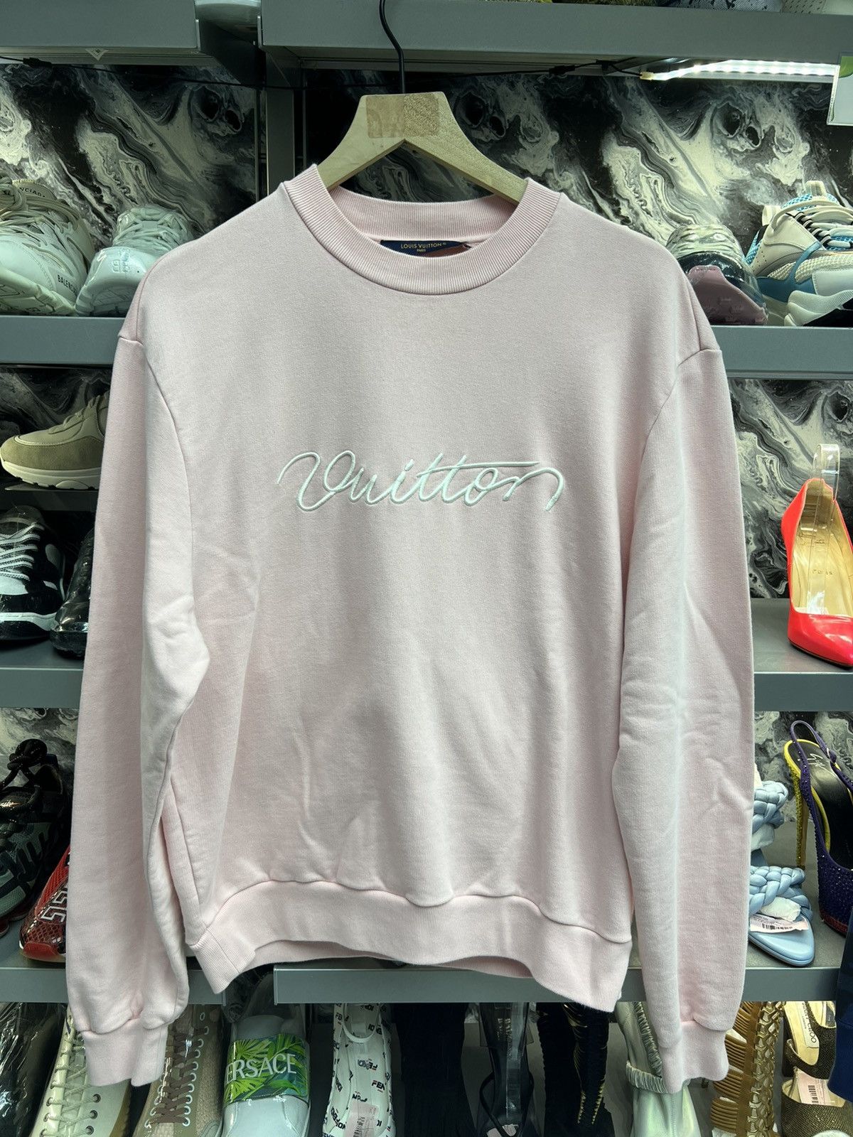 Louis Vuitton Louis Vuitton Pink Crewneck Size US M / EU 48-50 / 2 - 1 Thumbnail
